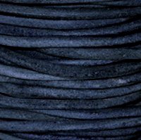 Round Leather Cord, 1.5mm, 2 Meter Pack