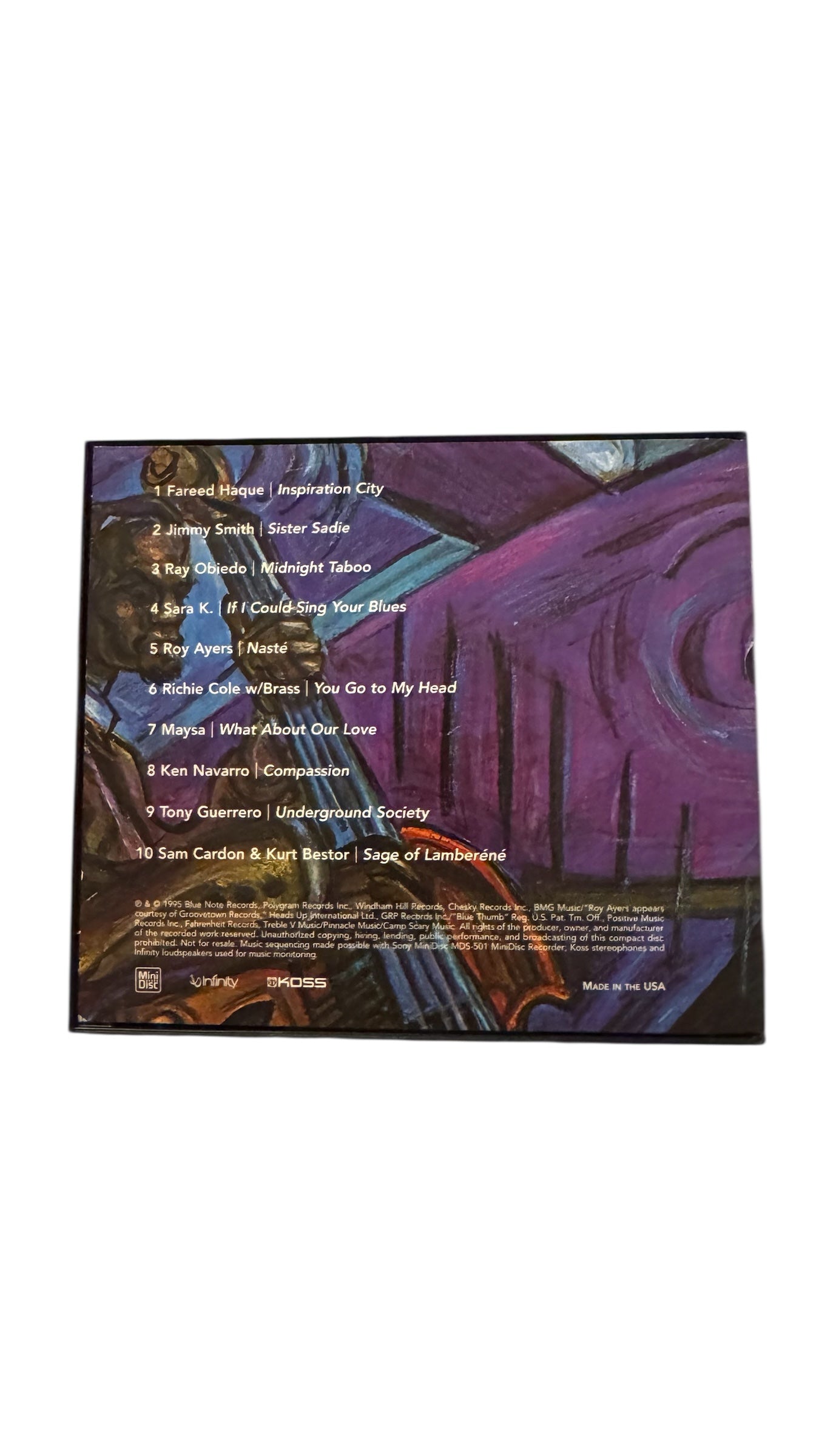 Jazziz on Disc CD (September 1995)