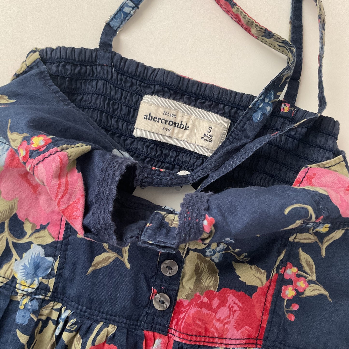 Abercrombie Summer Floral Girls Dress Size S(10/12)