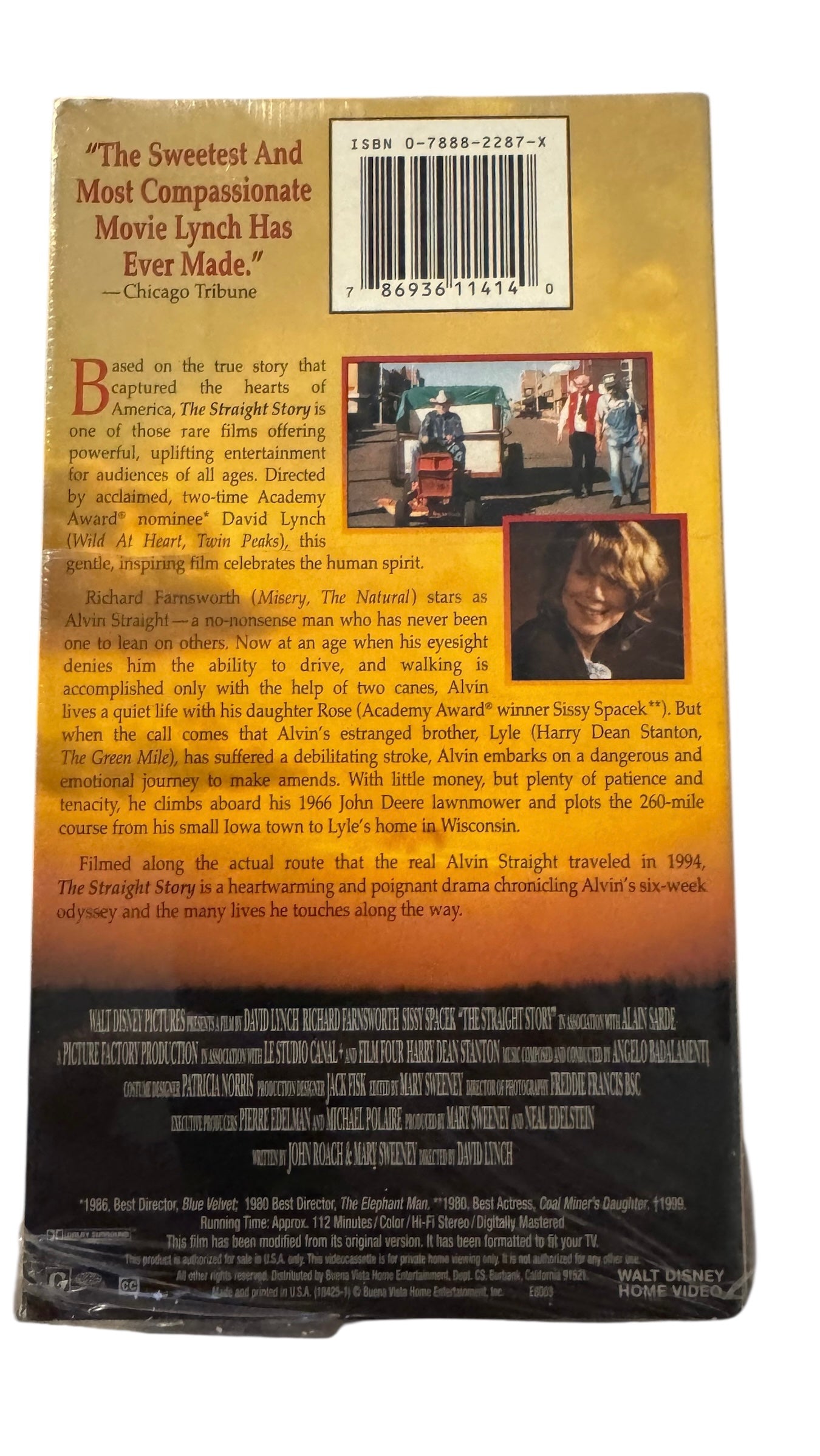 The Straight Story VHS (1999)