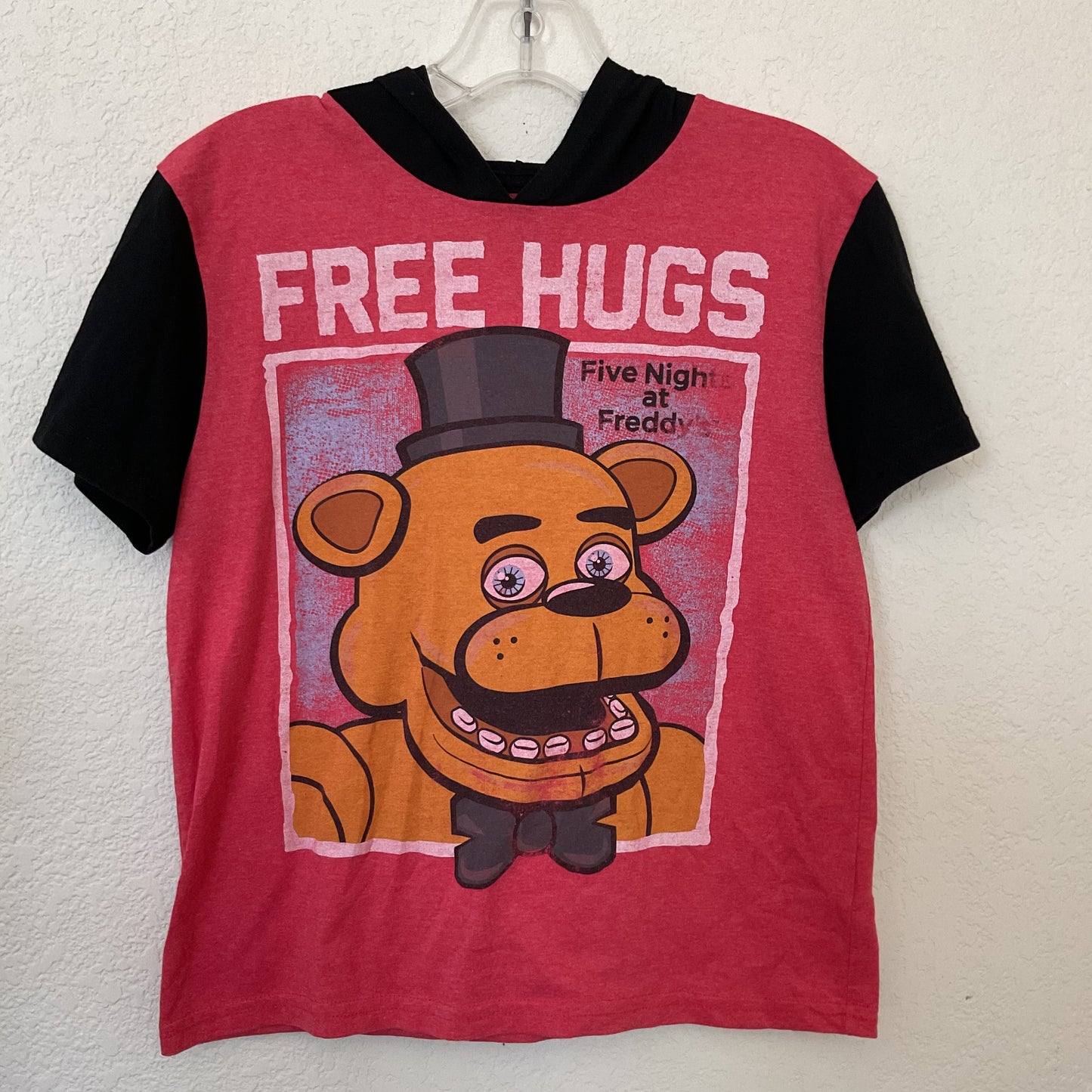 Five Nights At Freddy’s Youth Hoodie Graphic T-shirt Size M(10-12).