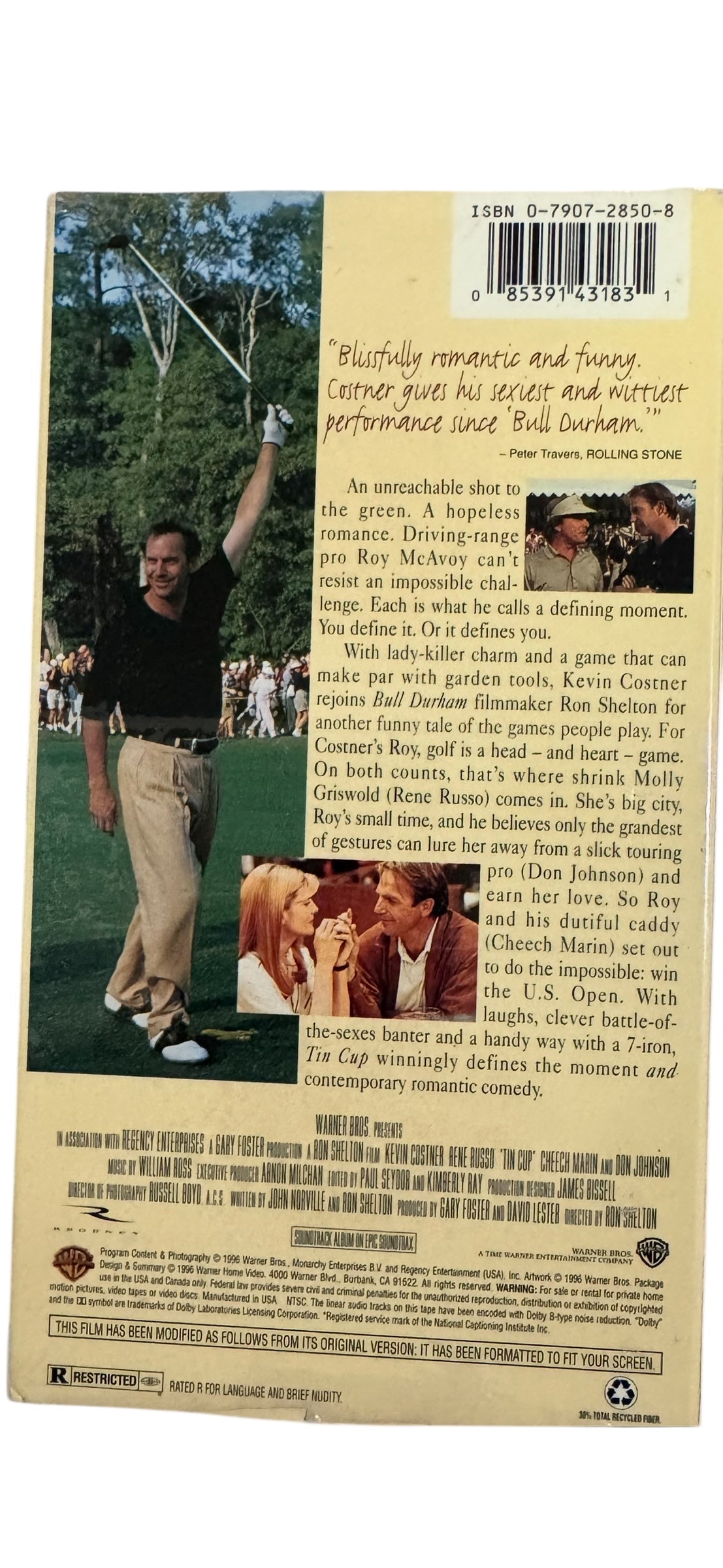 Tin Cup VHS (1996)