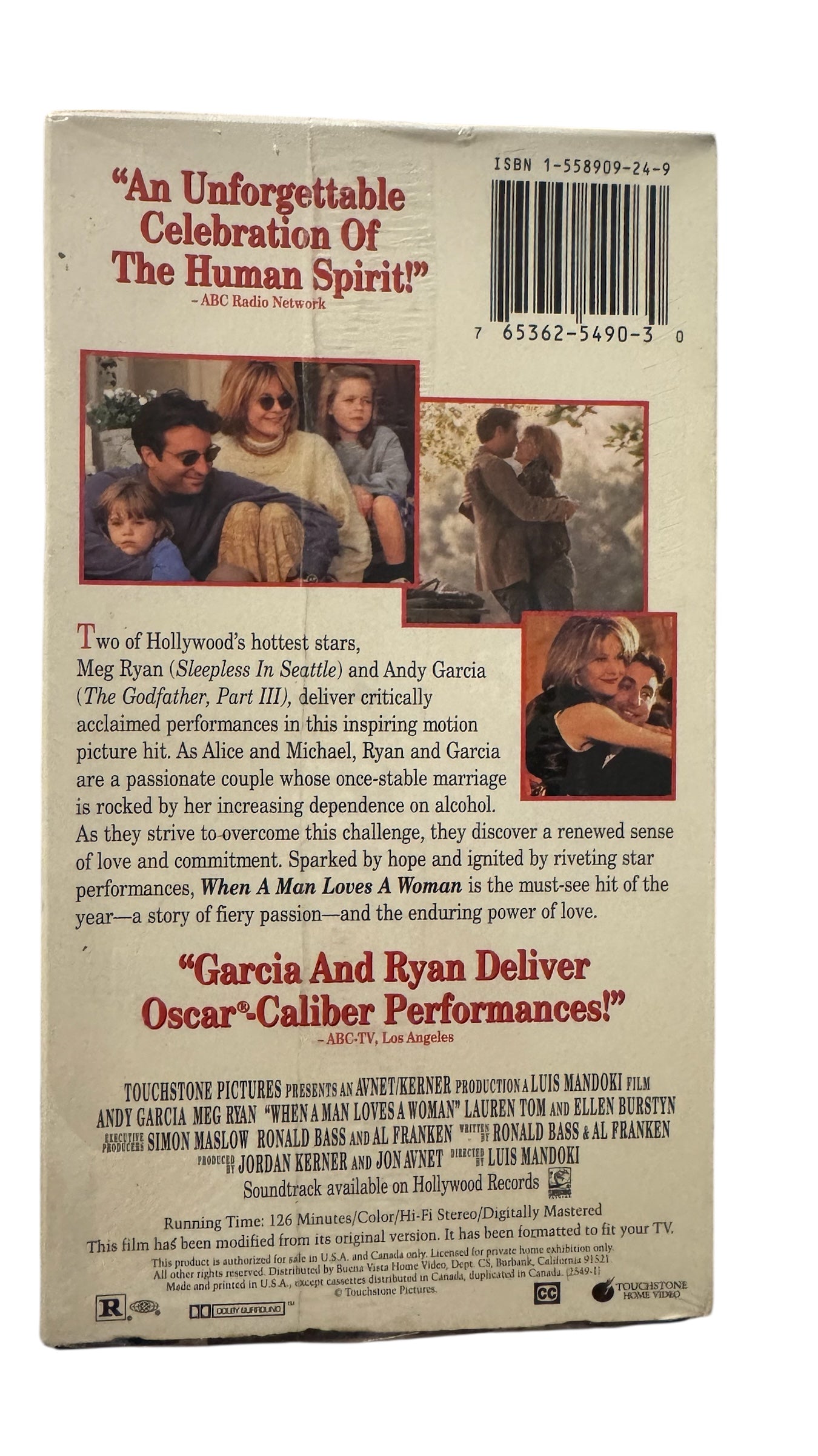 When a Man Love a Woman VHS (1994)
