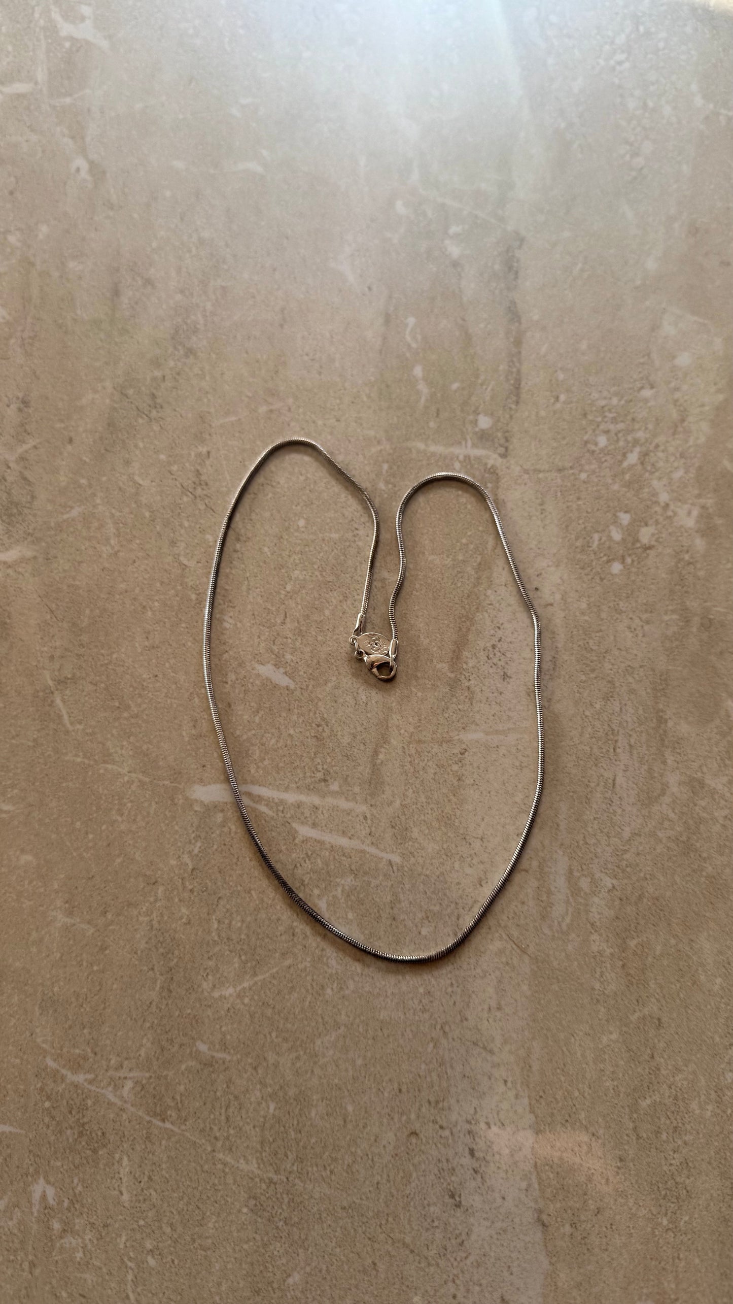 Vintage silver pendant chain necklace