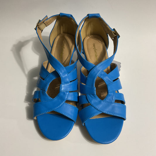 Comfortview Royal Blue Women’s Dress Sandals Size 8M.