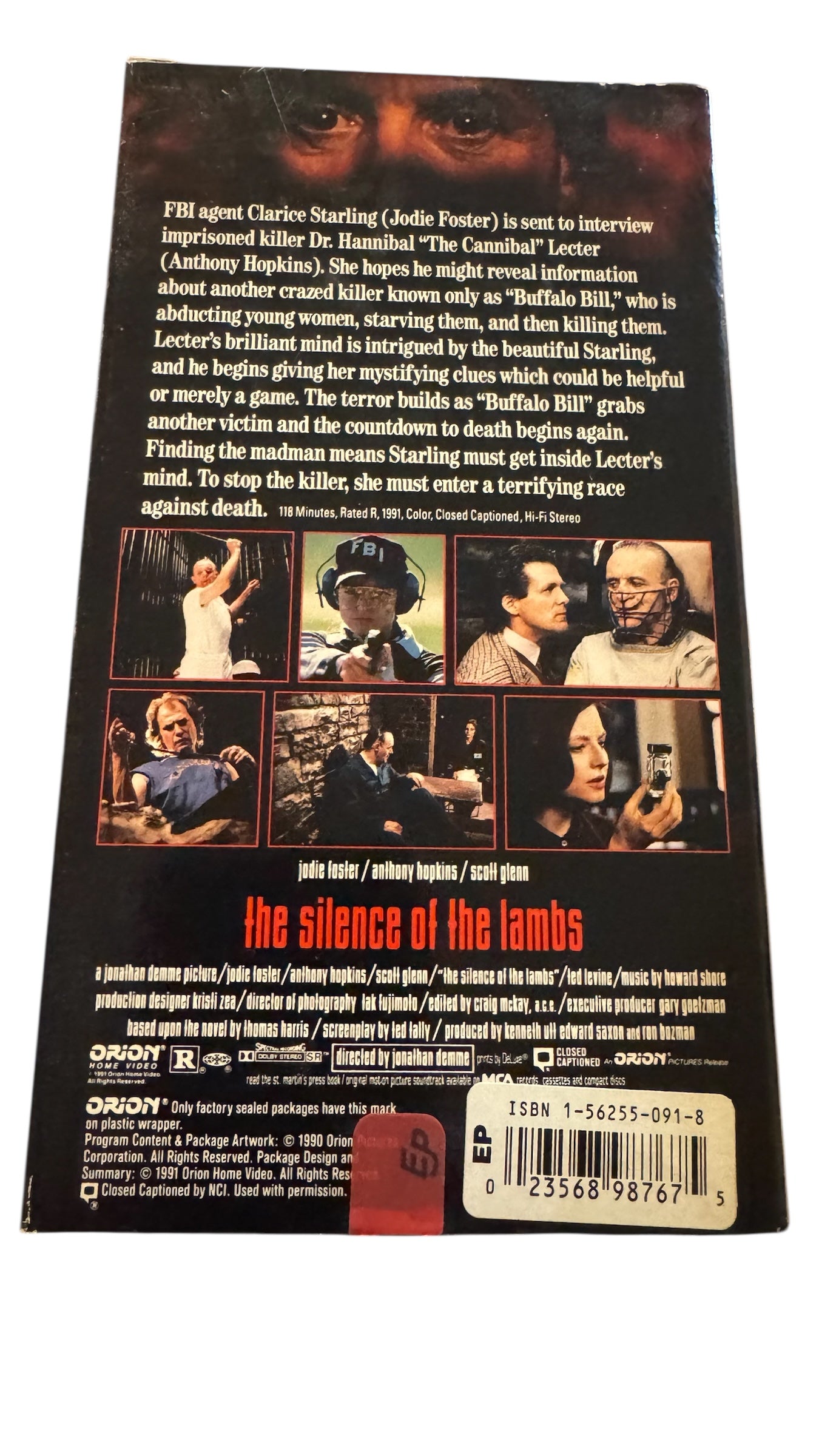 The Silence of The Lambs VHS (1991)