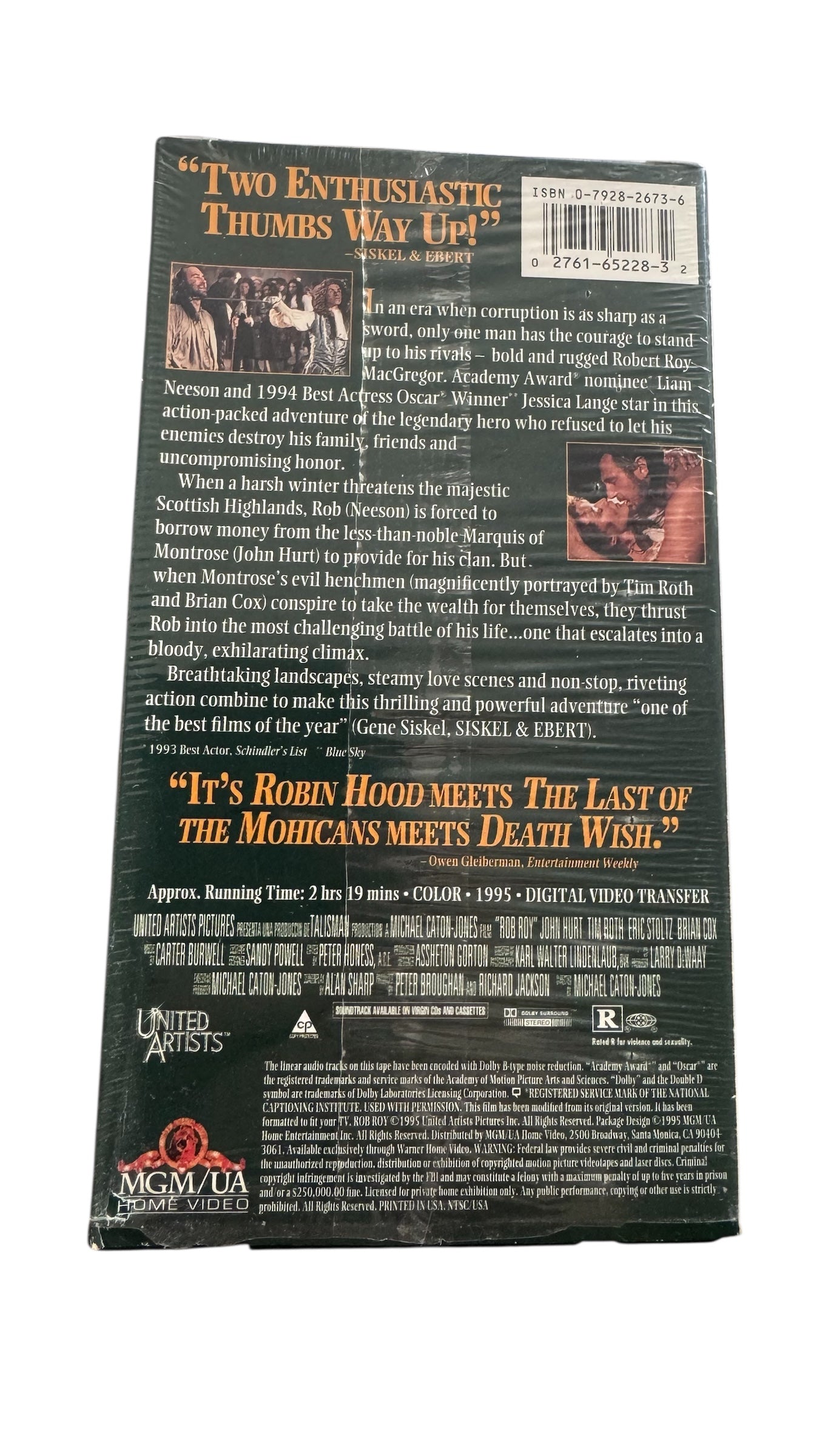 Rob Roy VHS (1995)