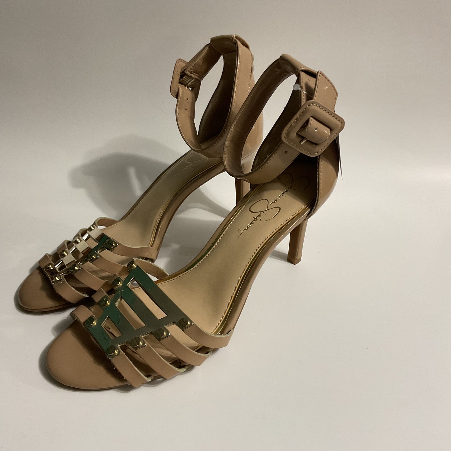 Jessica Simpson Basic Beige Women’s Heeled Sandals Size 9M.