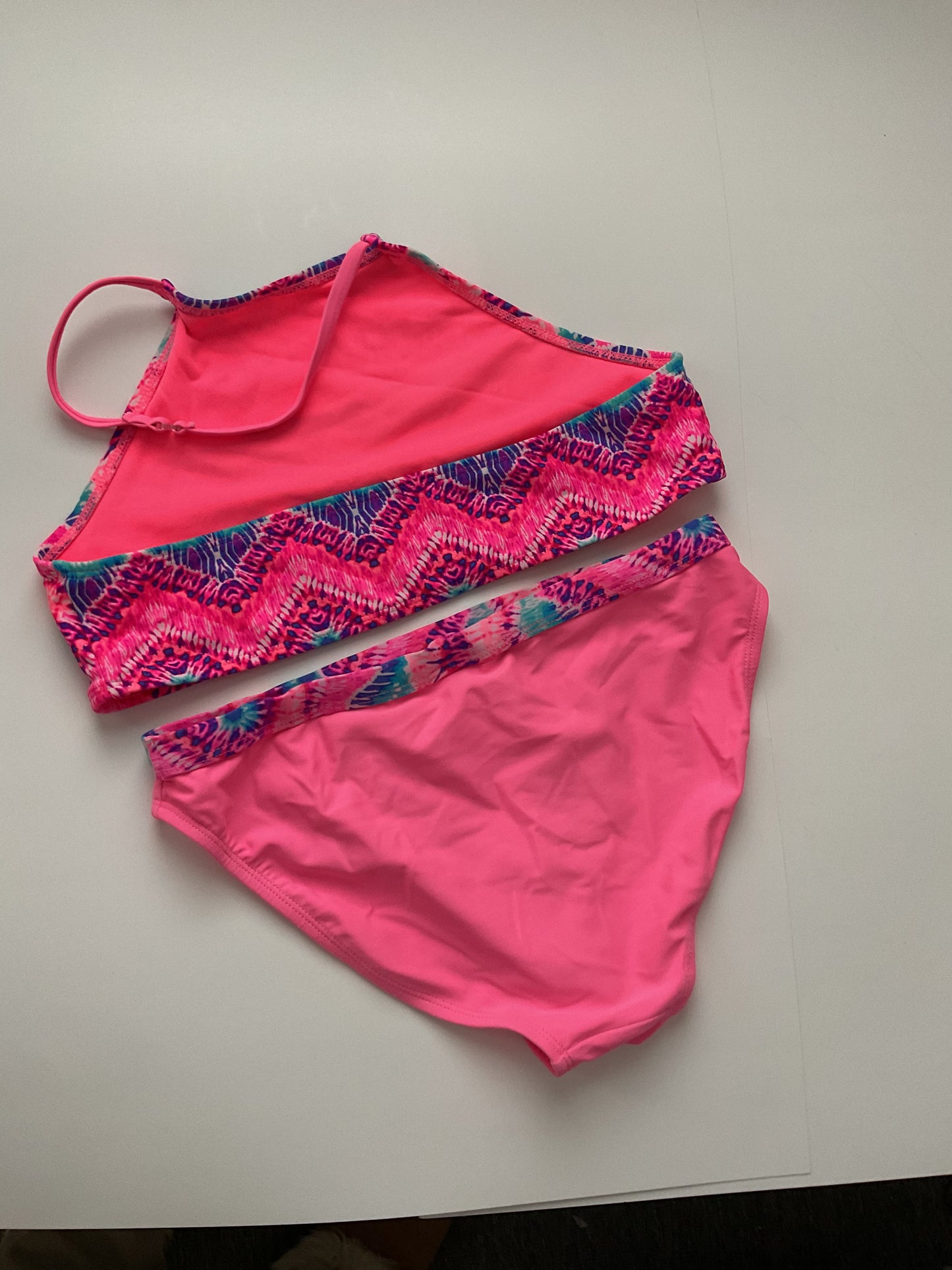 Wonder Nation Swimming Girls 2 Piece Set Size XL(14/16).