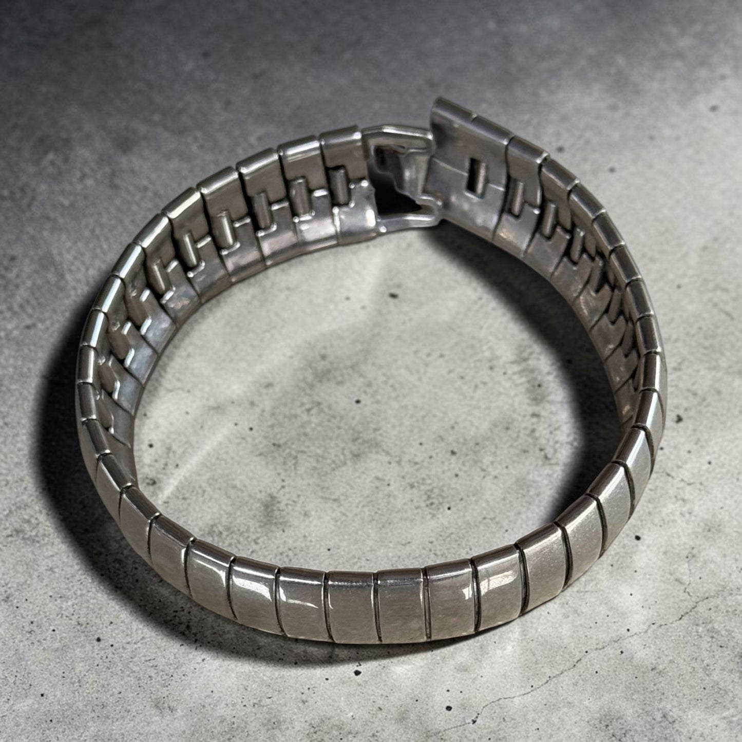 Vintage Stainless Steel Watch Expansion Bracelet 7(1/2) inch