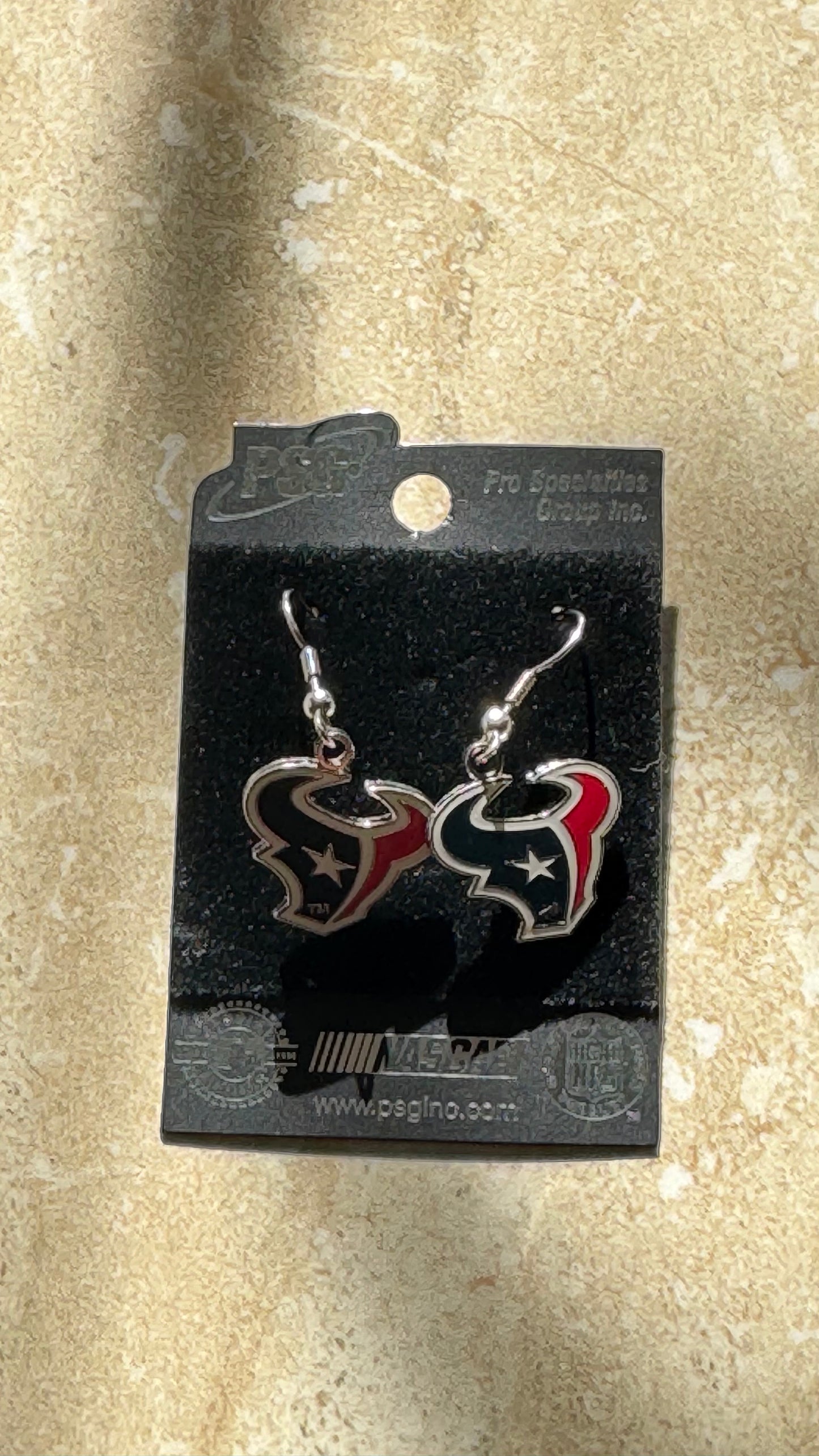 NFL Houston Texans Dangle Earrings