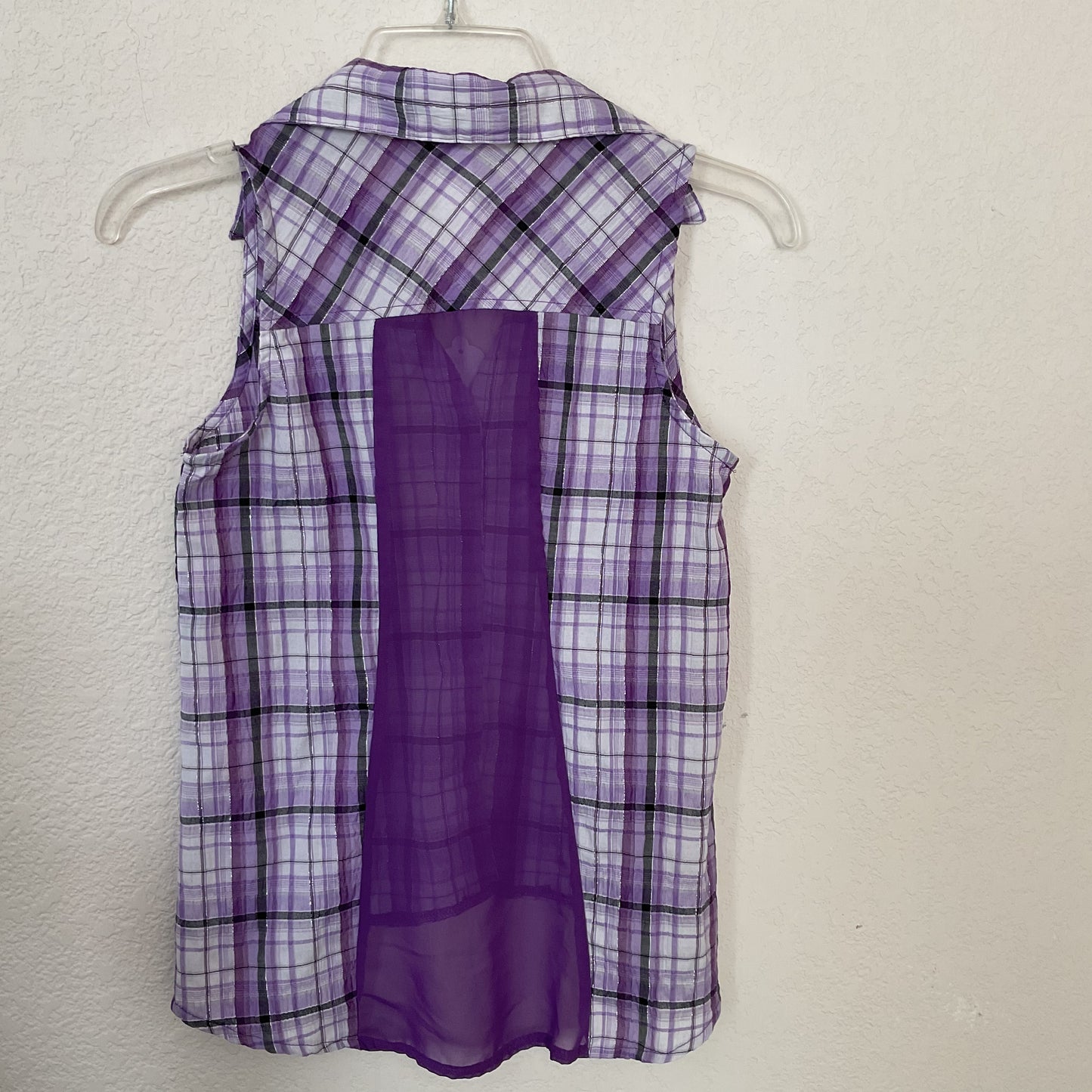 Beau Tees Sleeveless Girls Blouse Size L(10-12).