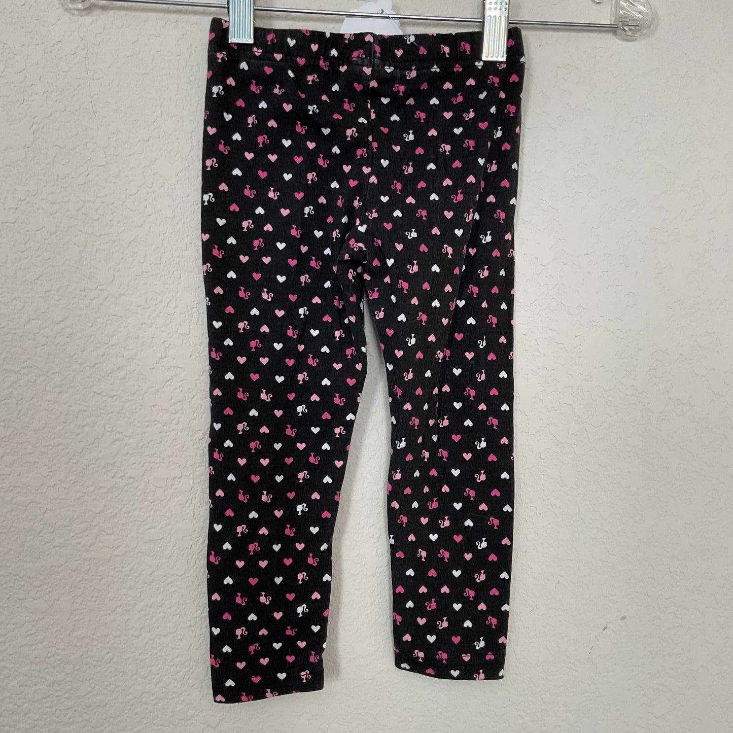 Barbie Classic Graphics Girls Leggings Size 4.