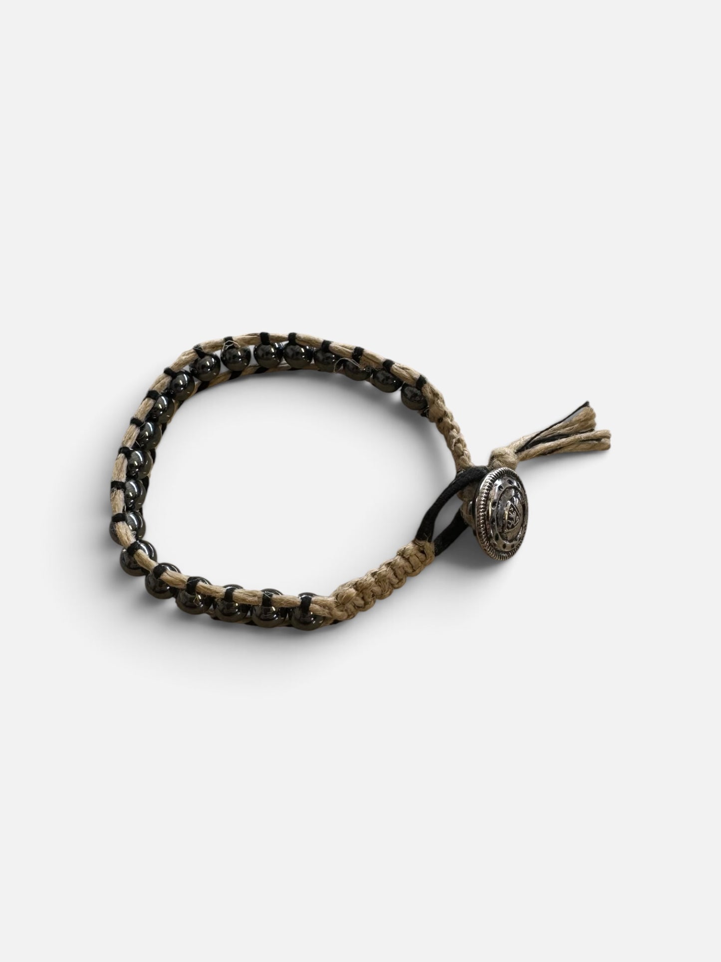 Macrame Beaded Wrap Bracelet 6(1/2) inch