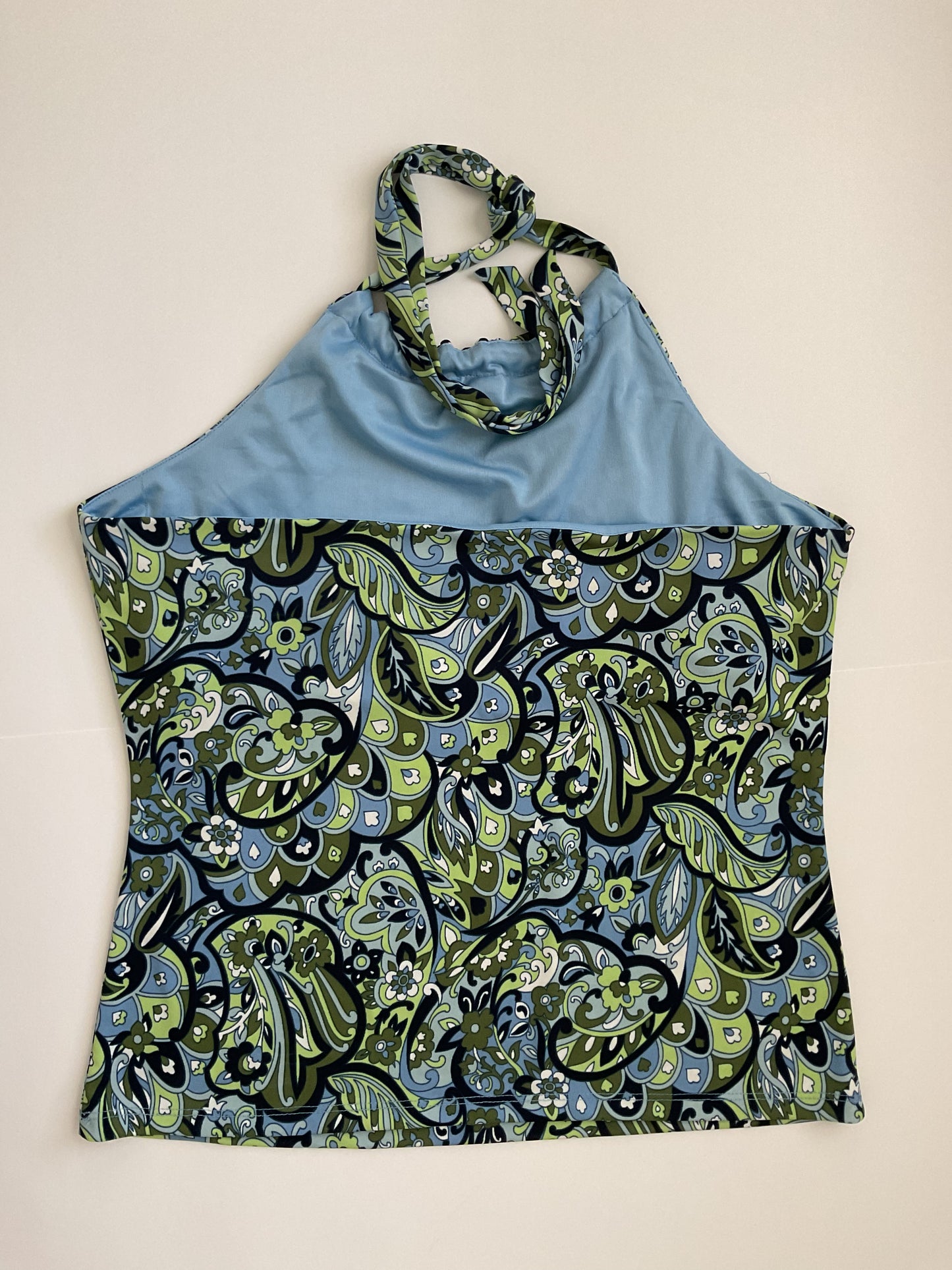 Ann Taylor Build Up Bra Halter Women’s Blouse Size L.