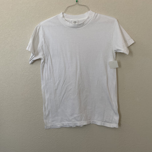 Basic White Cotton Boys T-shirt Size M(12/14).