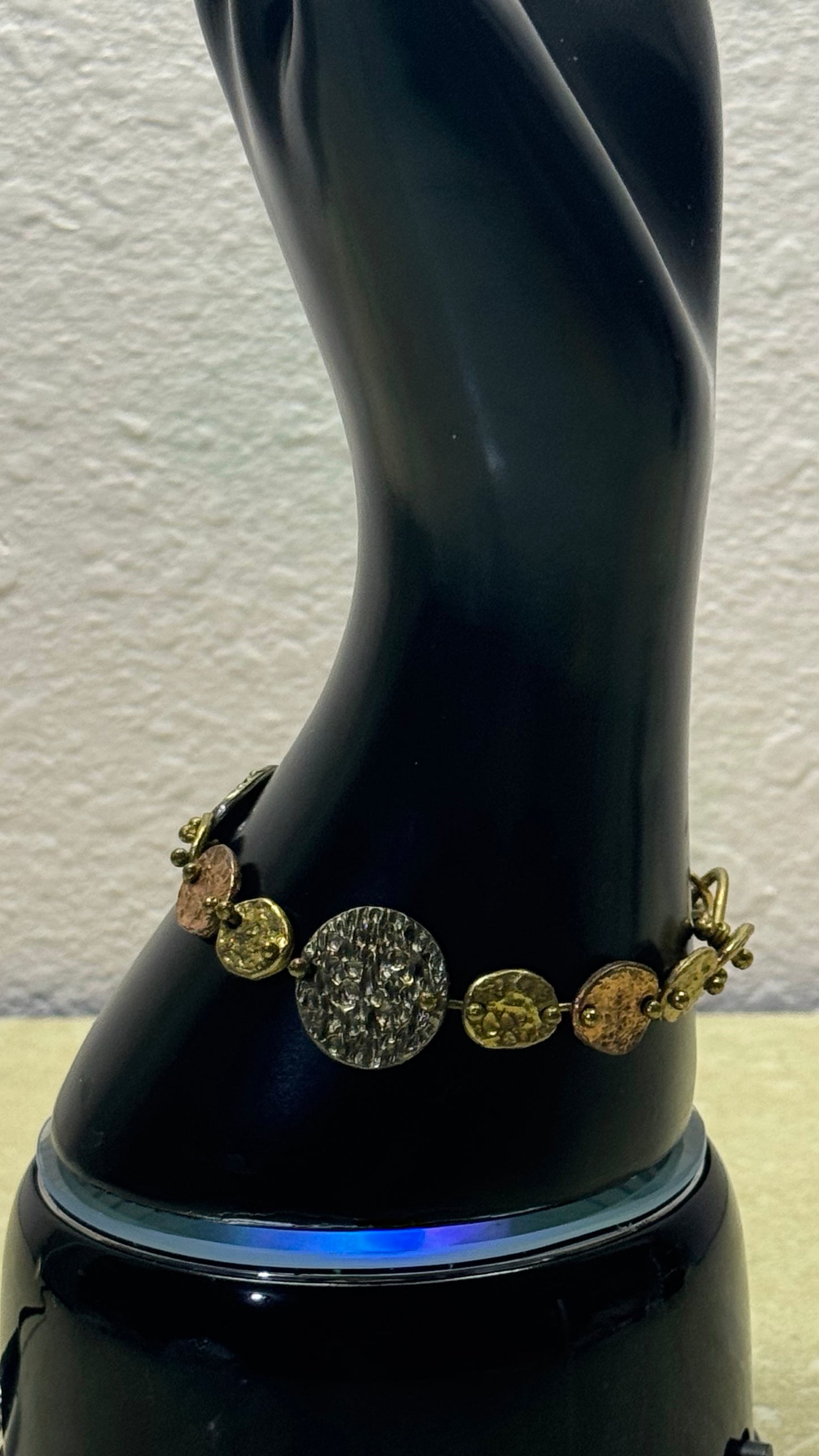 The Earth & Anvil Mid-Century Artisan Link Bracelet 7” length
