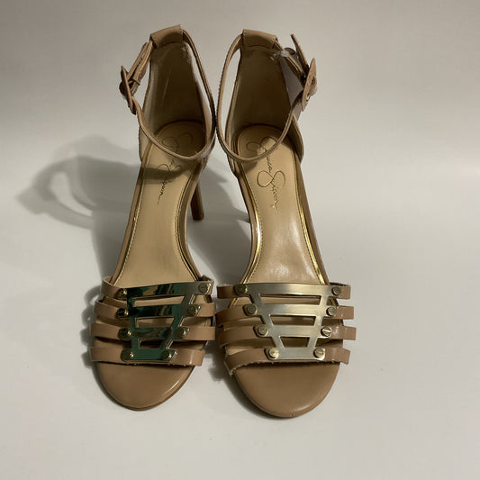 Jessica Simpson Basic Beige Women’s Heeled Sandals Size 9M.