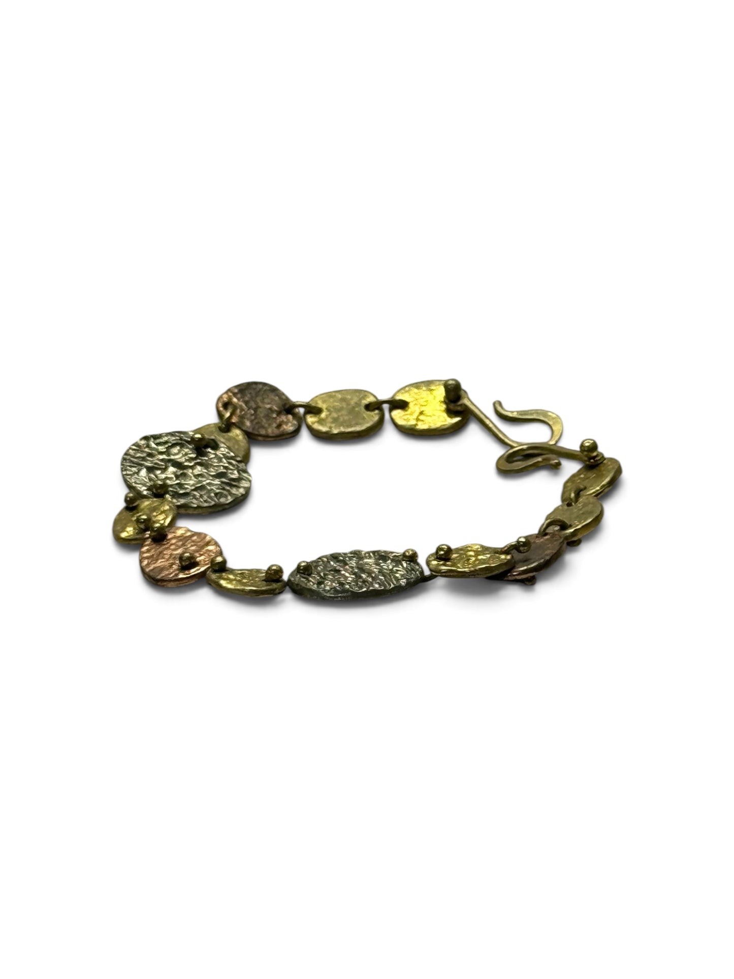 The Earth & Anvil Mid-Century Artisan Link Bracelet 7” length