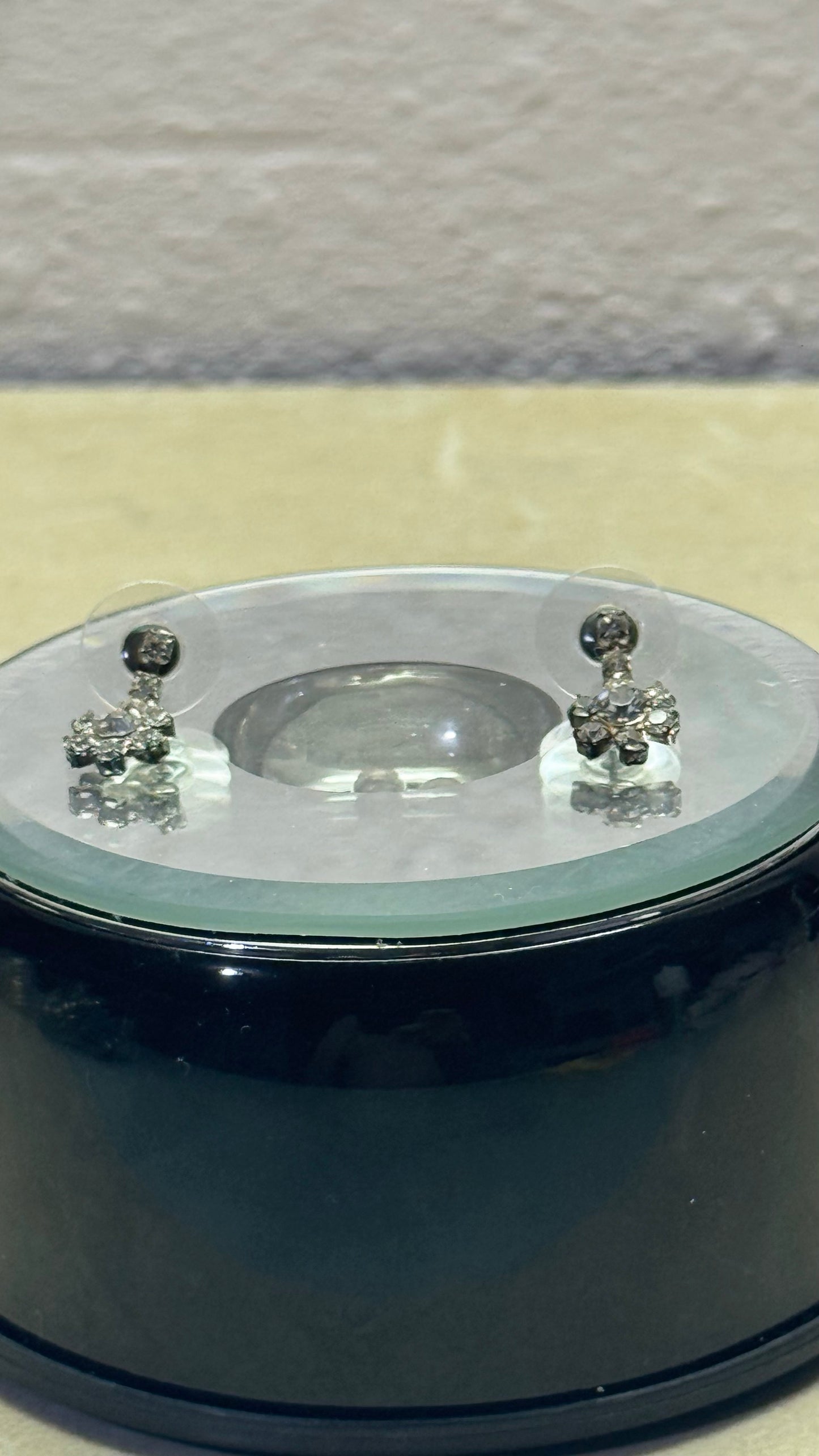 Vintage-Inspired Crystal Snowflake Drop Post Earrings