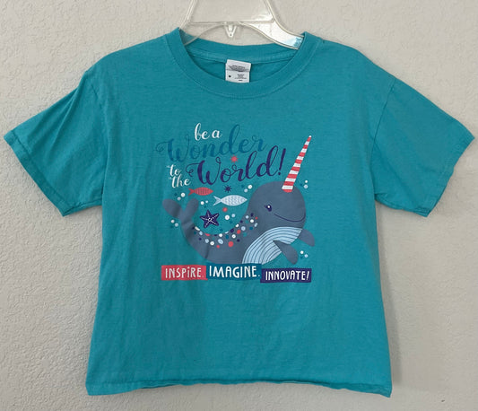 Basic Fruit Of The Loom Graphic Girls T-shirt Size M(8-10)