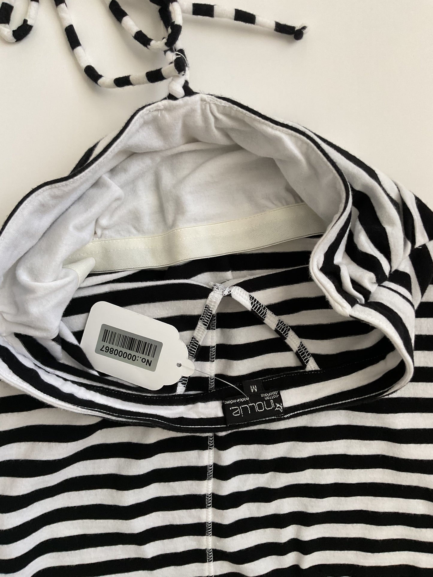 Inollie Halter Stripped Women’s Blouse Size M.