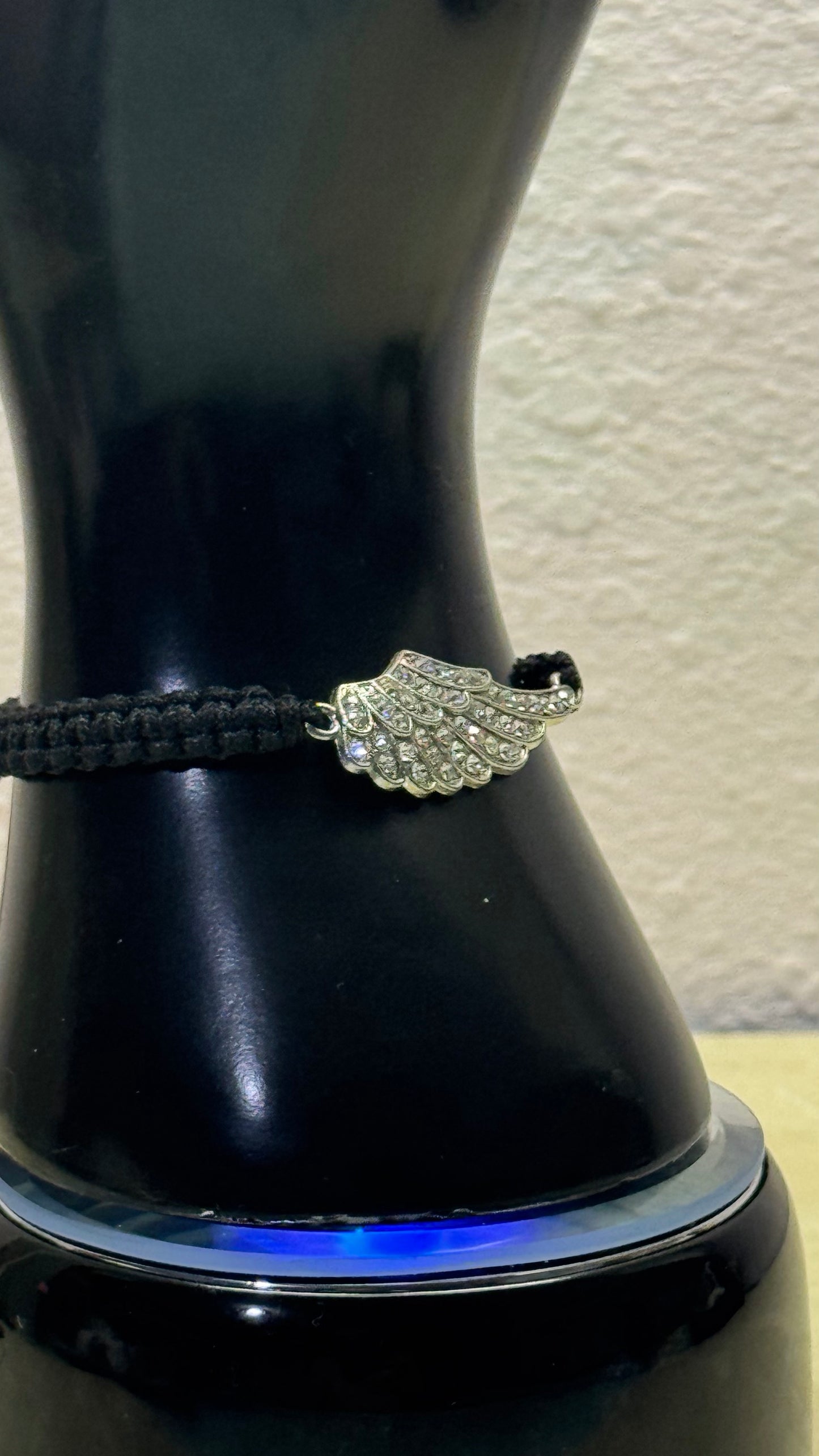 Adjustable Angel's Wing Crystal Bracelet