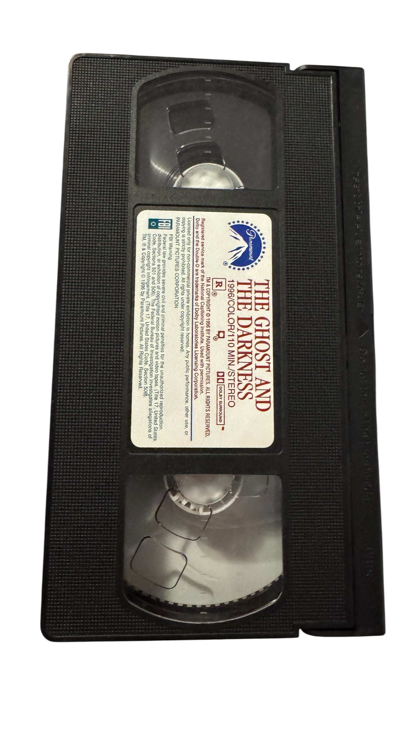 The Ghost and the Darkness VHS (1996)