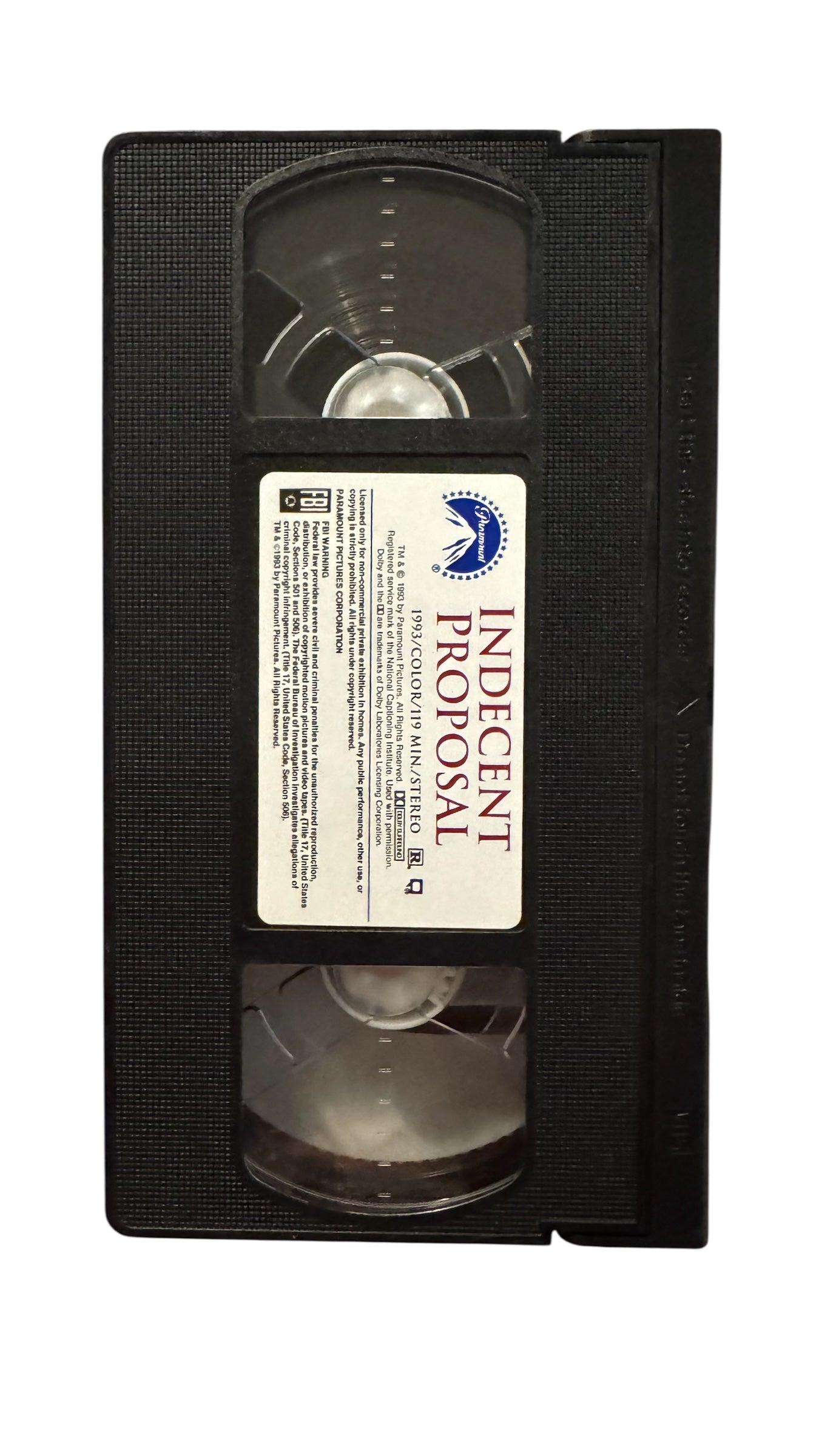 Indecent Proposal VHS (1993)