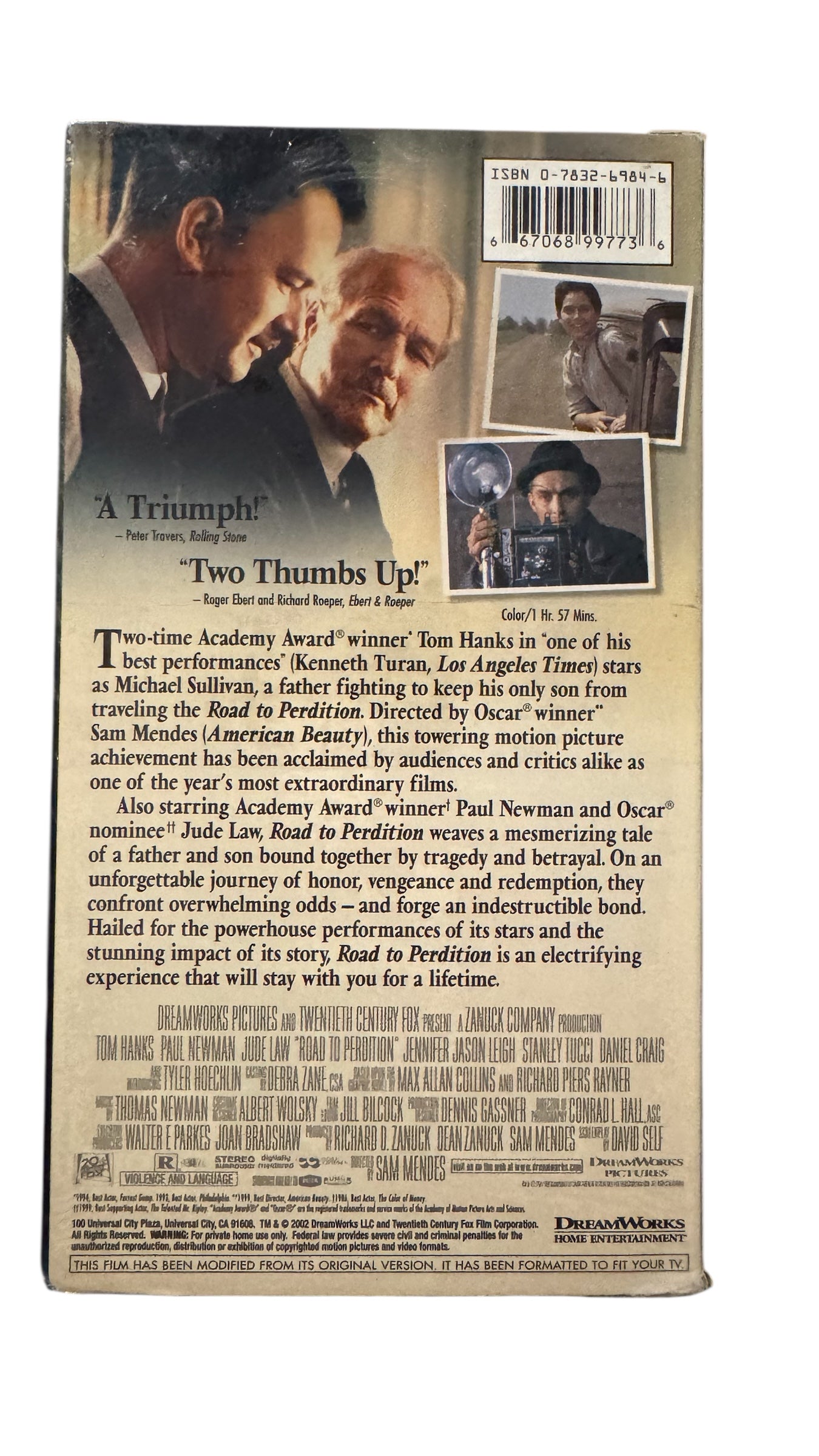Road to Perdition VHS (2002)