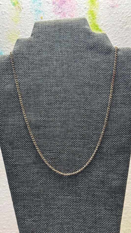 Minimalist Gold chain necklace 20”length