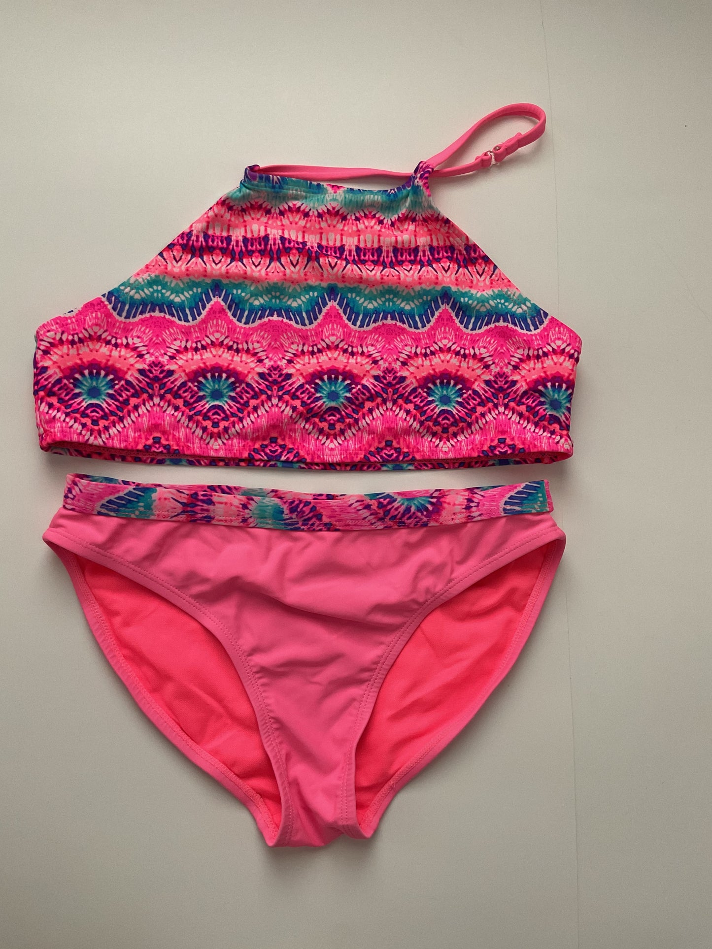 Wonder Nation Swimming Girls 2 Piece Set Size XL(14/16).