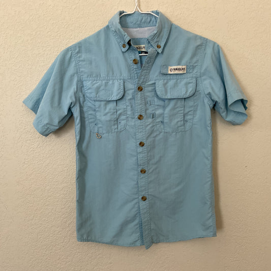 Magellan Outdoors Fish Gear Boys Shirt Size S(8).