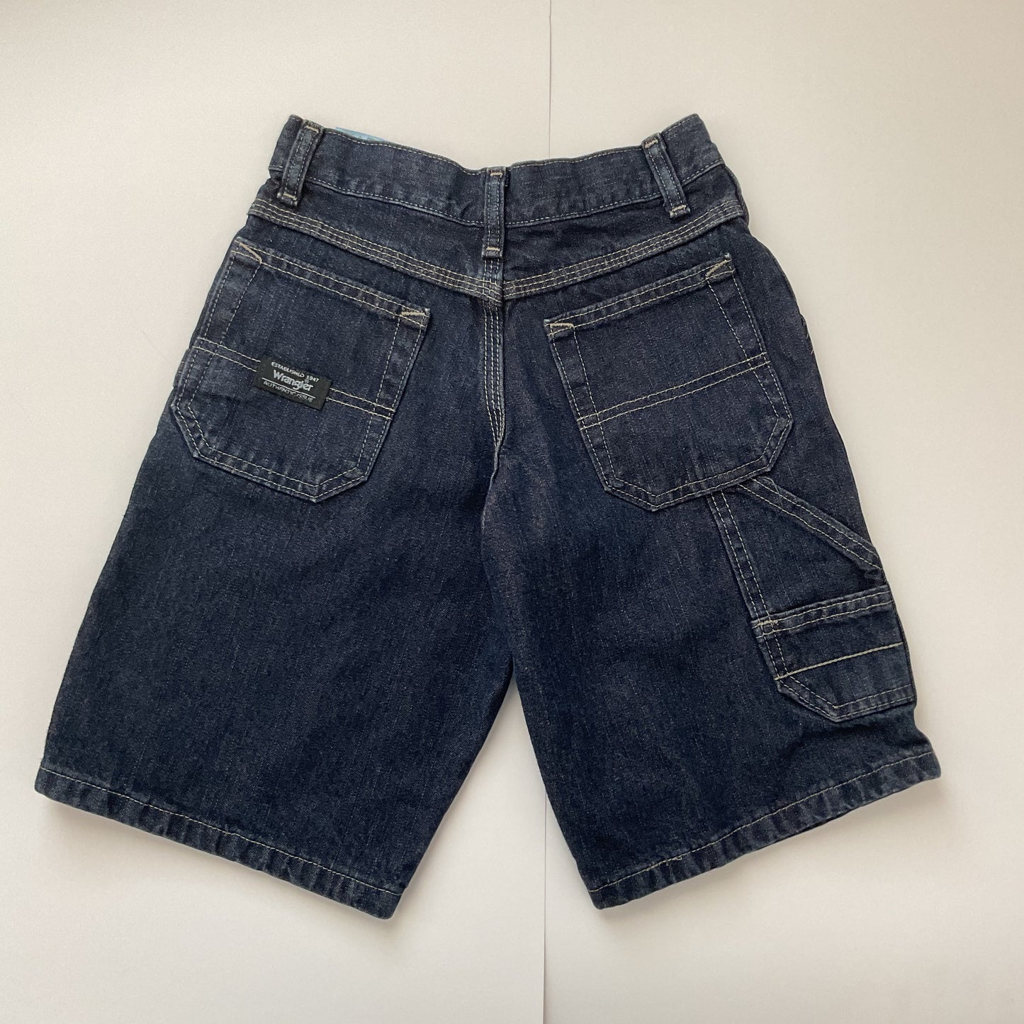 Wrangler Denim Cargo Boys Shorts Size 8R.