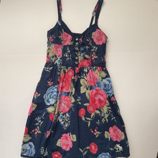 Abercrombie Summer Floral Girls Dress Size S(10/12)