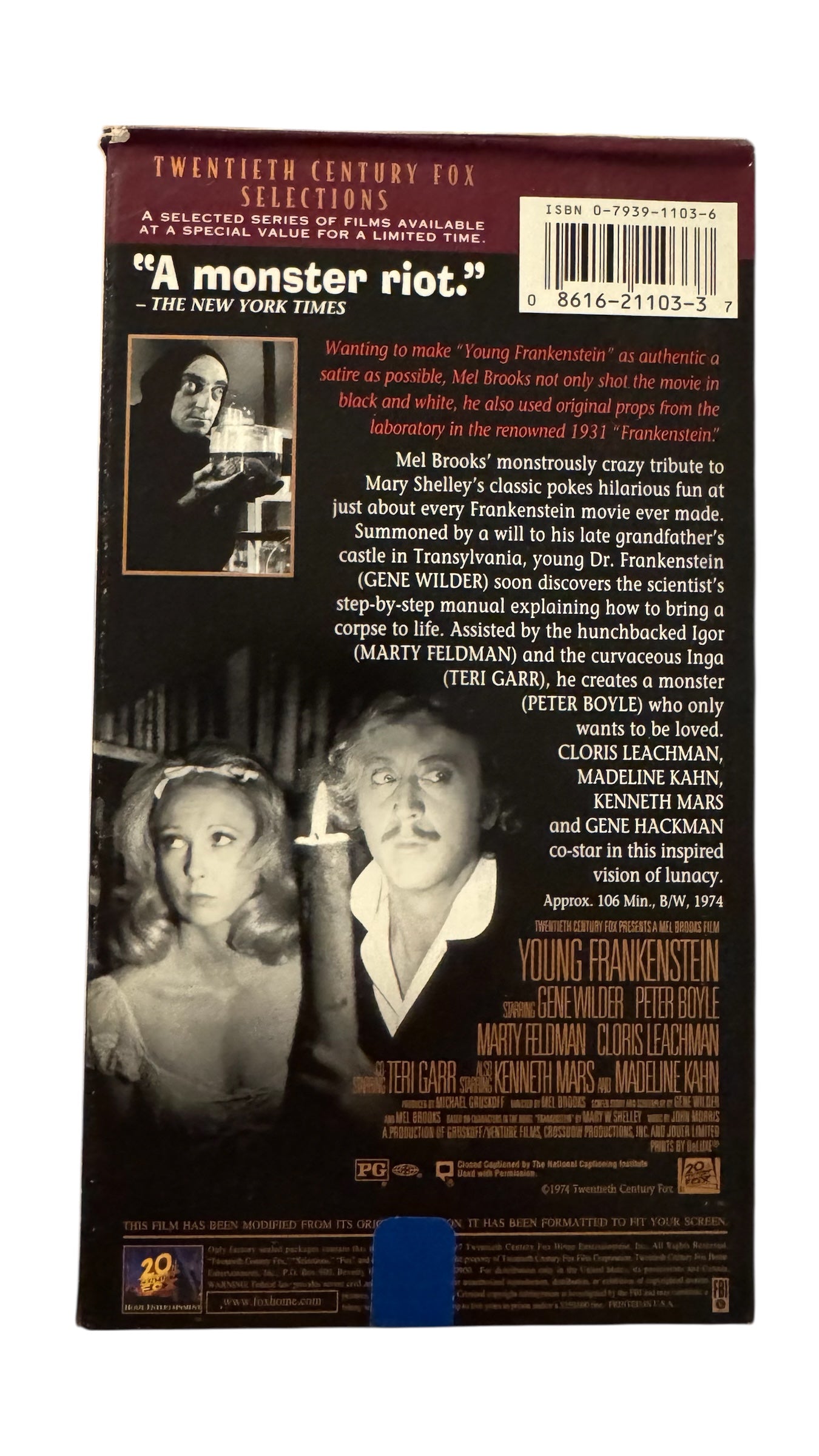 Young Frankenstein VHS (1974)