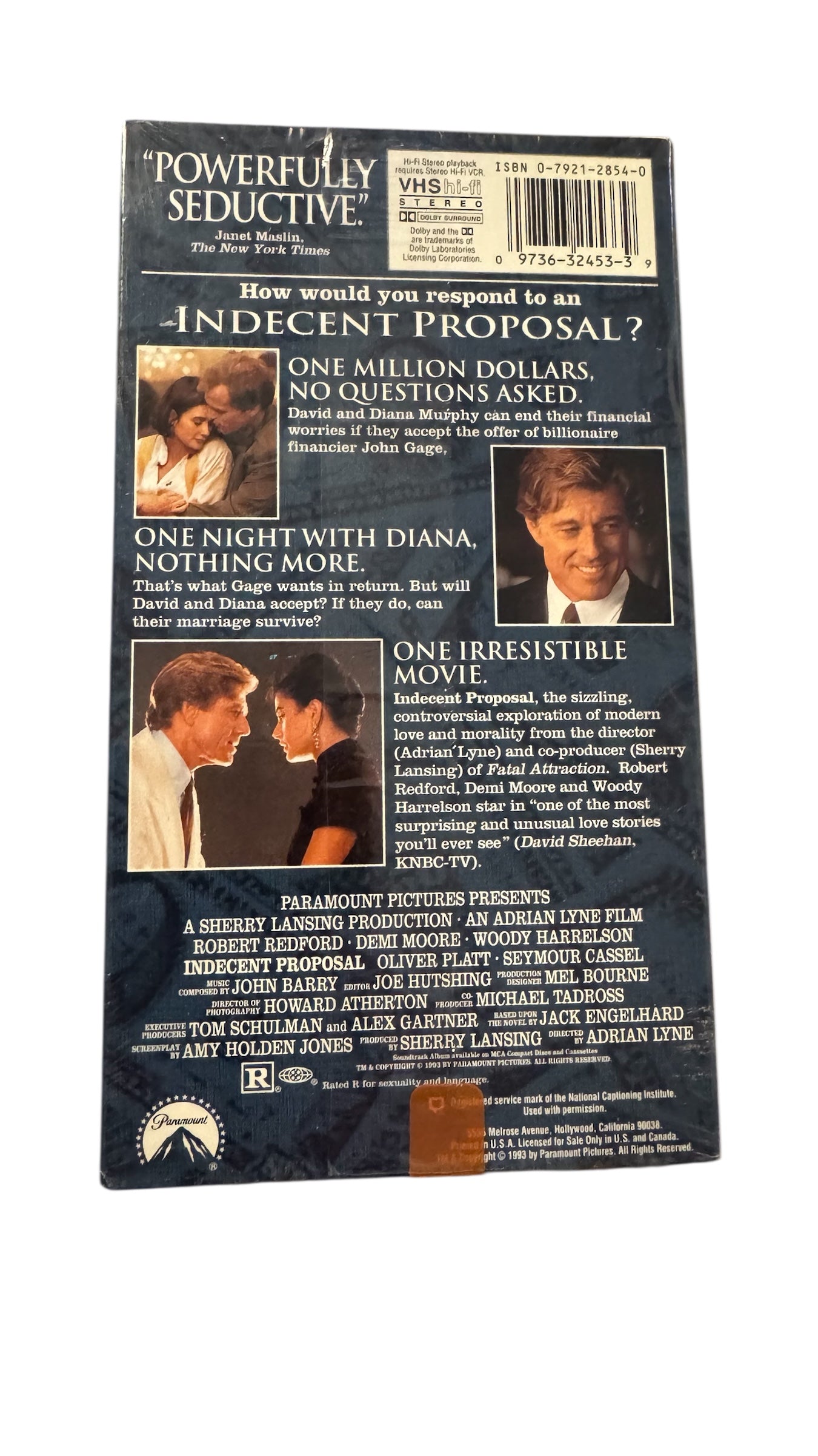 Indecent Proposal VHS (1993)