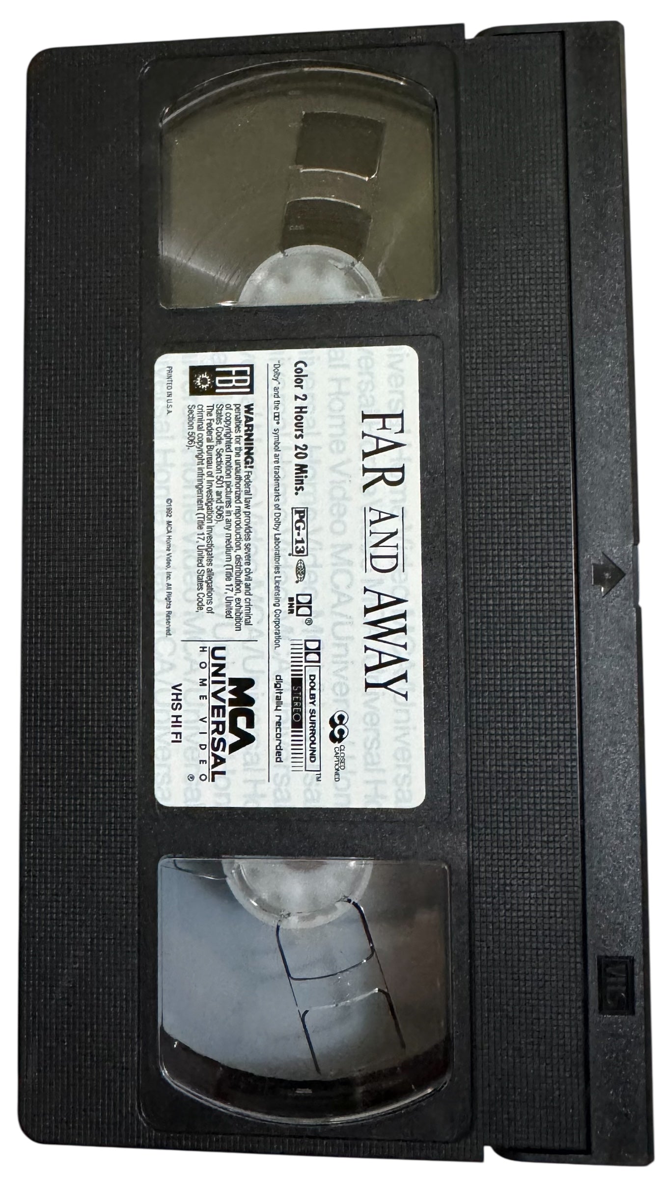 Far and Away VHS (1992)