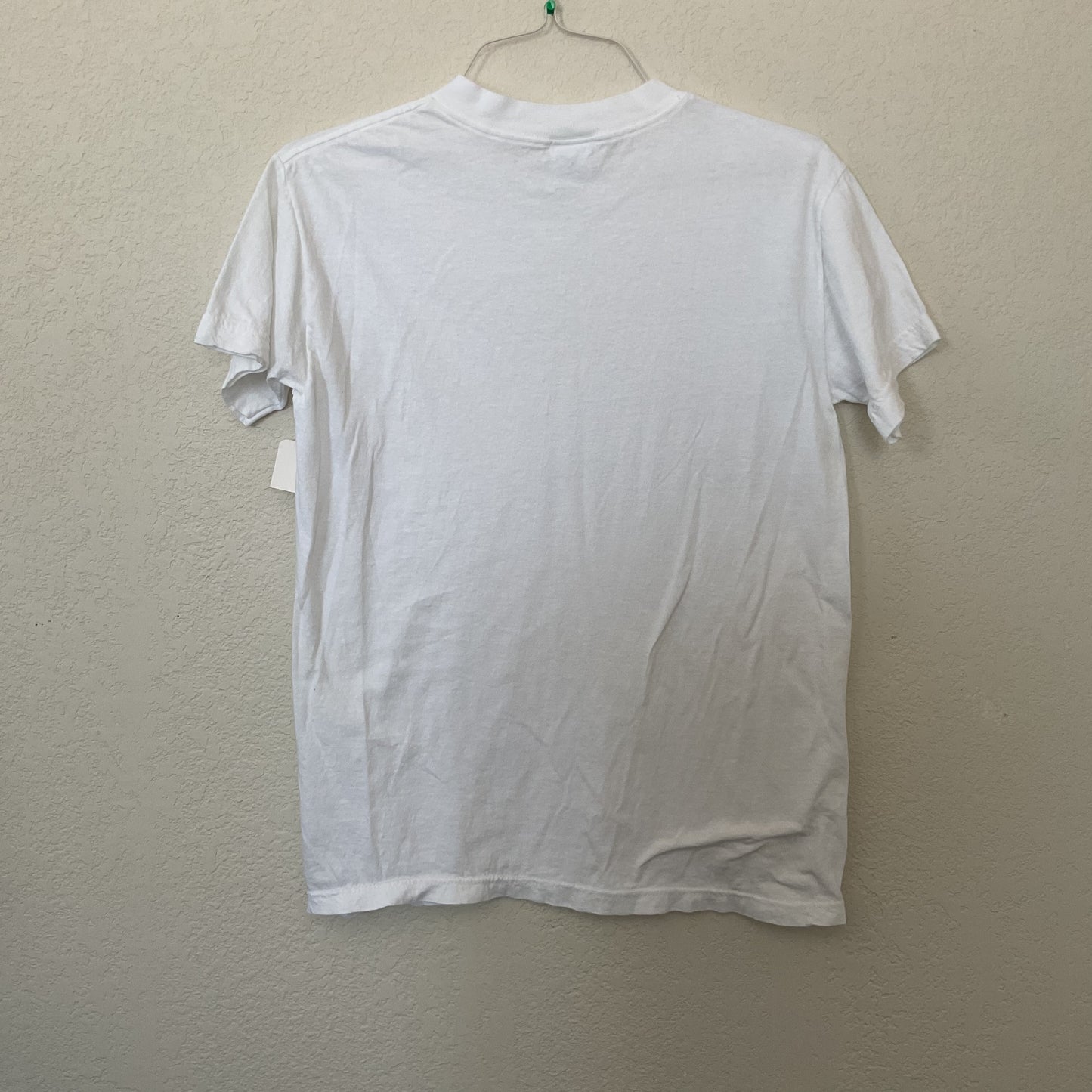 Basic White Cotton Boys T-shirt Size M(12/14).