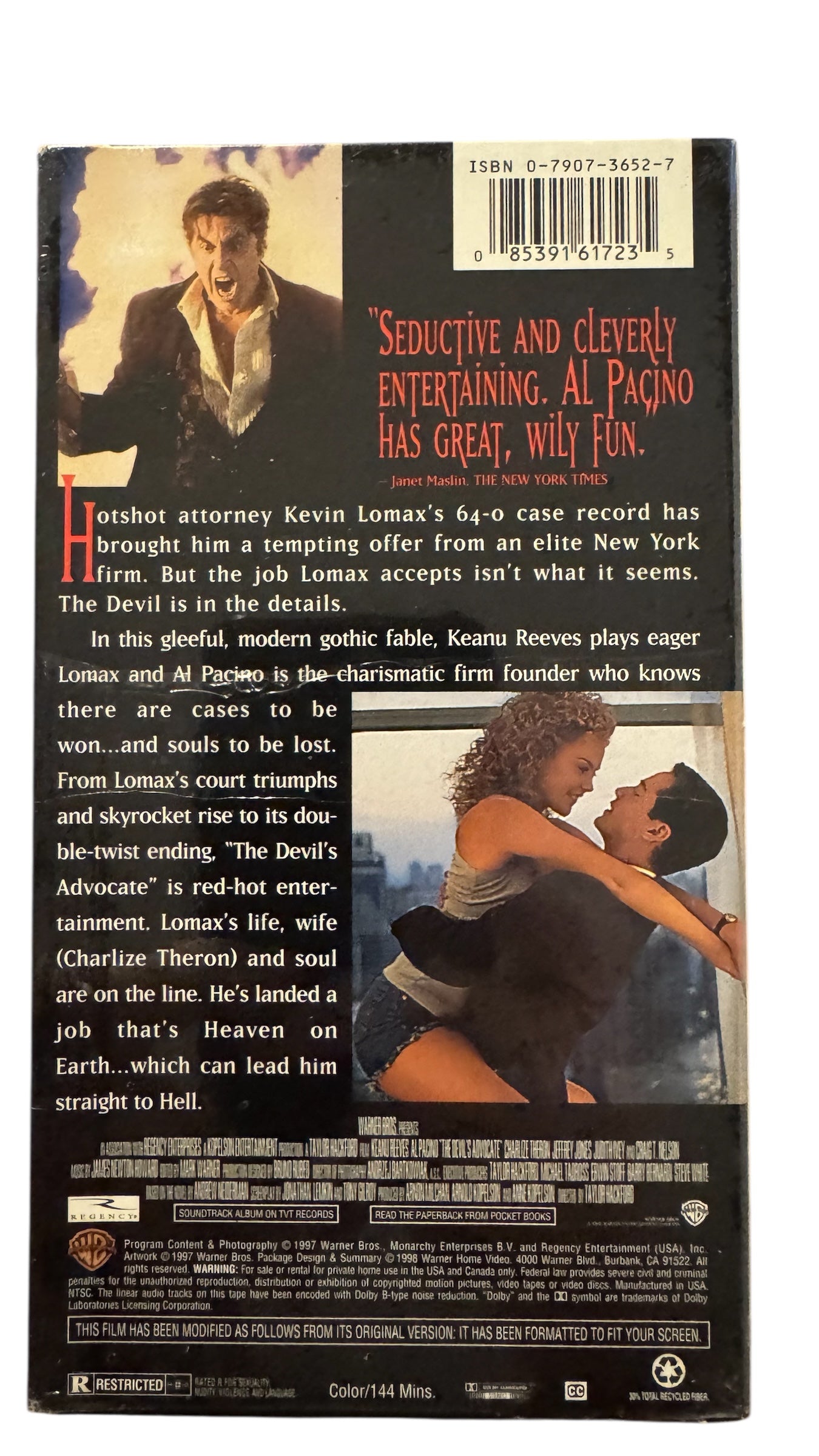The Devil’s Advocate VHS (1997)
