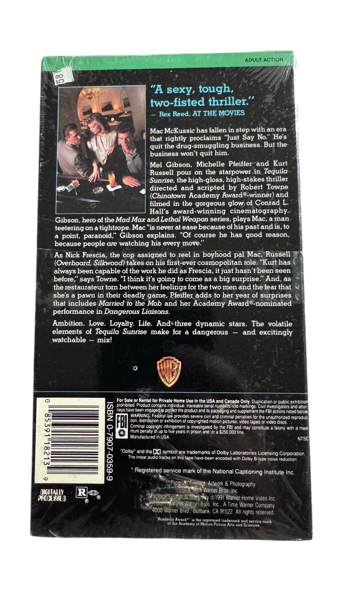 Tequila Sunrise VHS (1988)