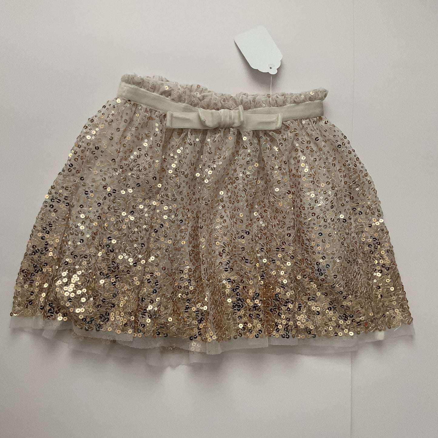 Cherokee Gold-tone Sequins Formal Girls Skirt Size S(6/6X).