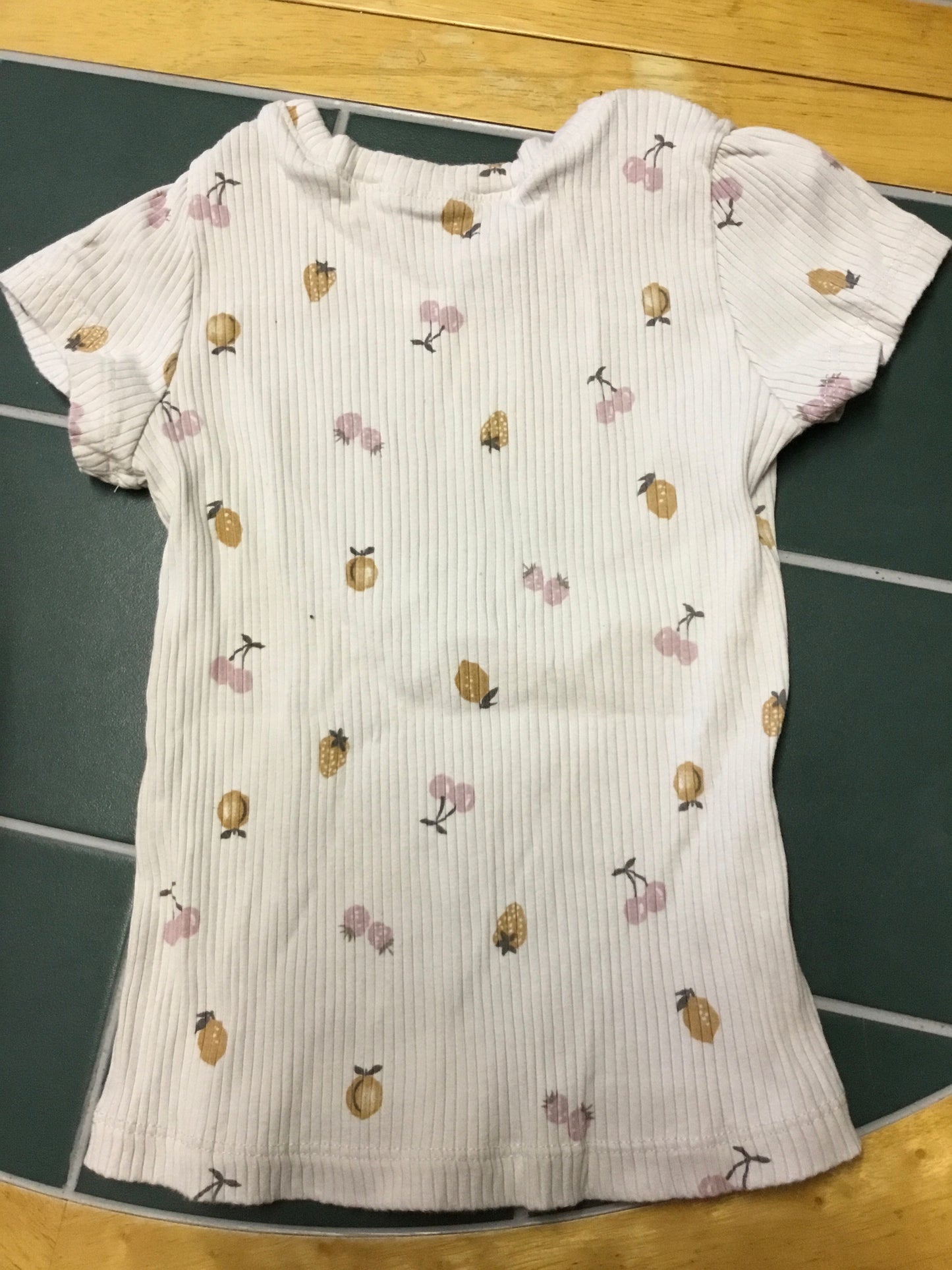 Pekkle Girl's Blouse With Fruit Designs