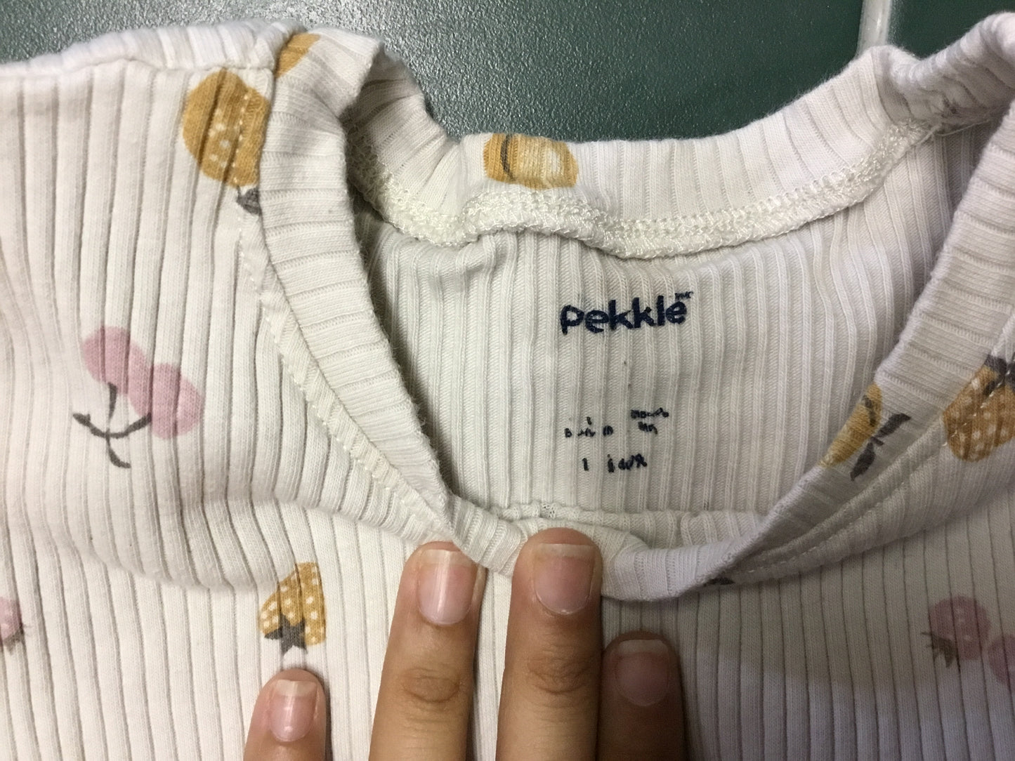 Pekkle Girl's Blouse With Fruit Designs