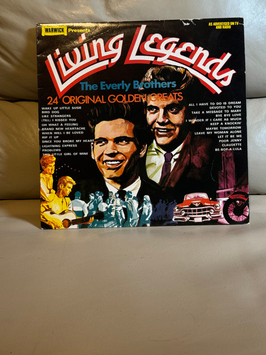 The Everly Brothers - Living Legends - Vinyl Record LP RARE Orange vinyl