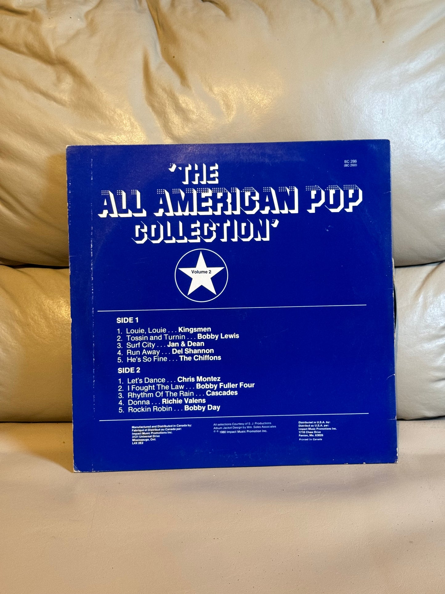 VARIOUS ARTISTS, The All American Pop Collection Volume 2, LP NM, Sleeve VG