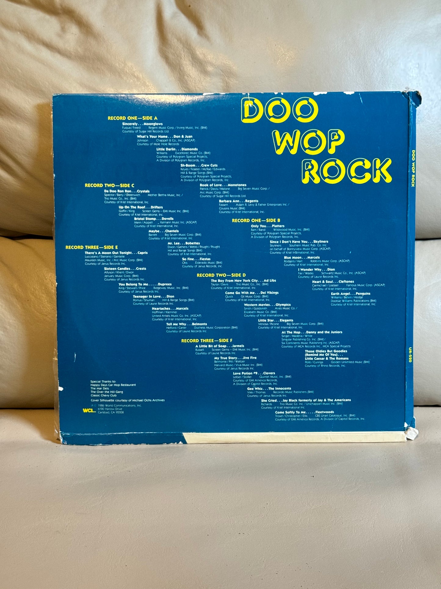 DOO WOP ROCK (1986) WORLD COMMUNICATIONS UR-520 VG+ R35