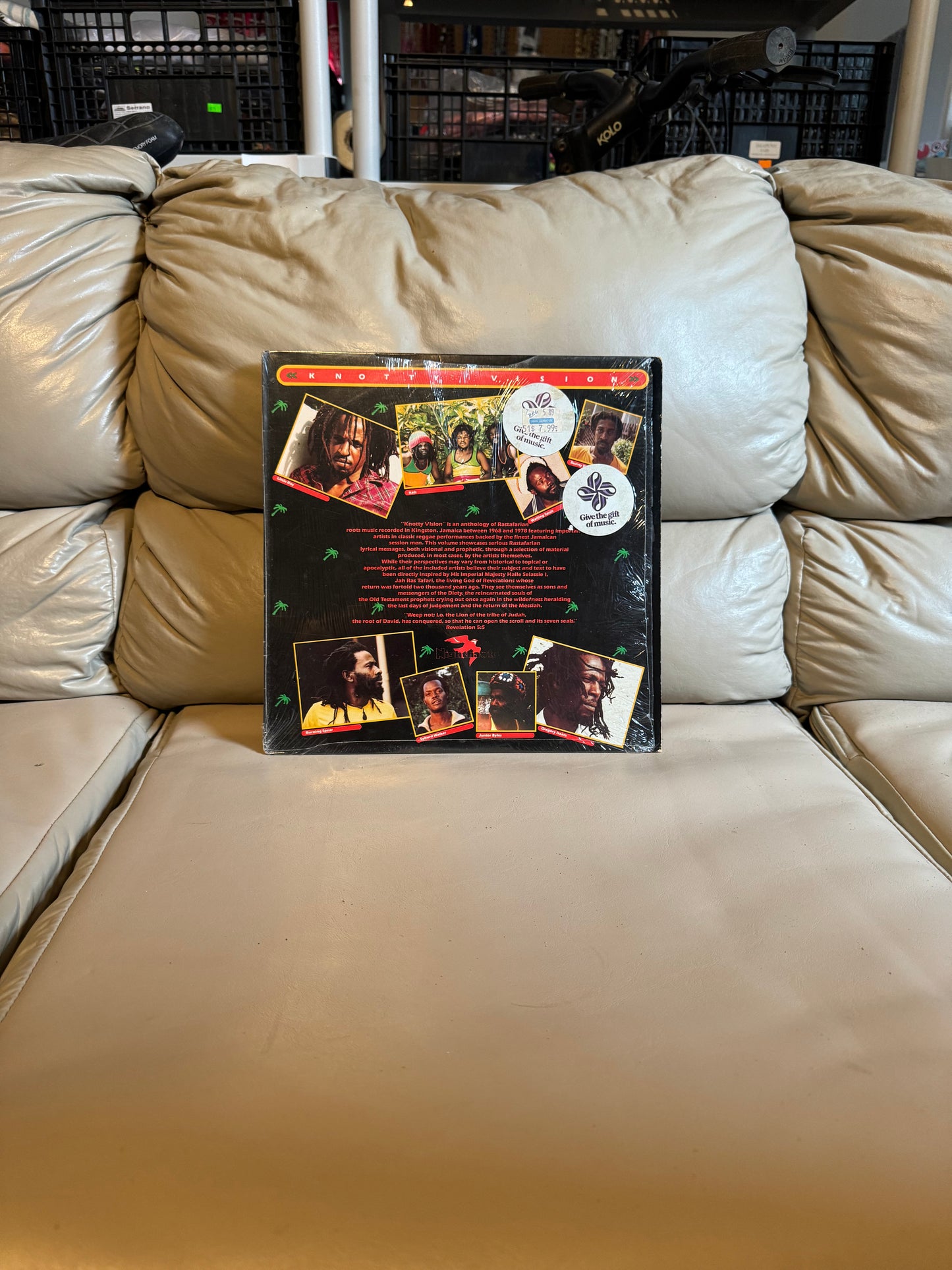 Knotty Vision LP Record (an Anthology of Rastafarian Roots Music)