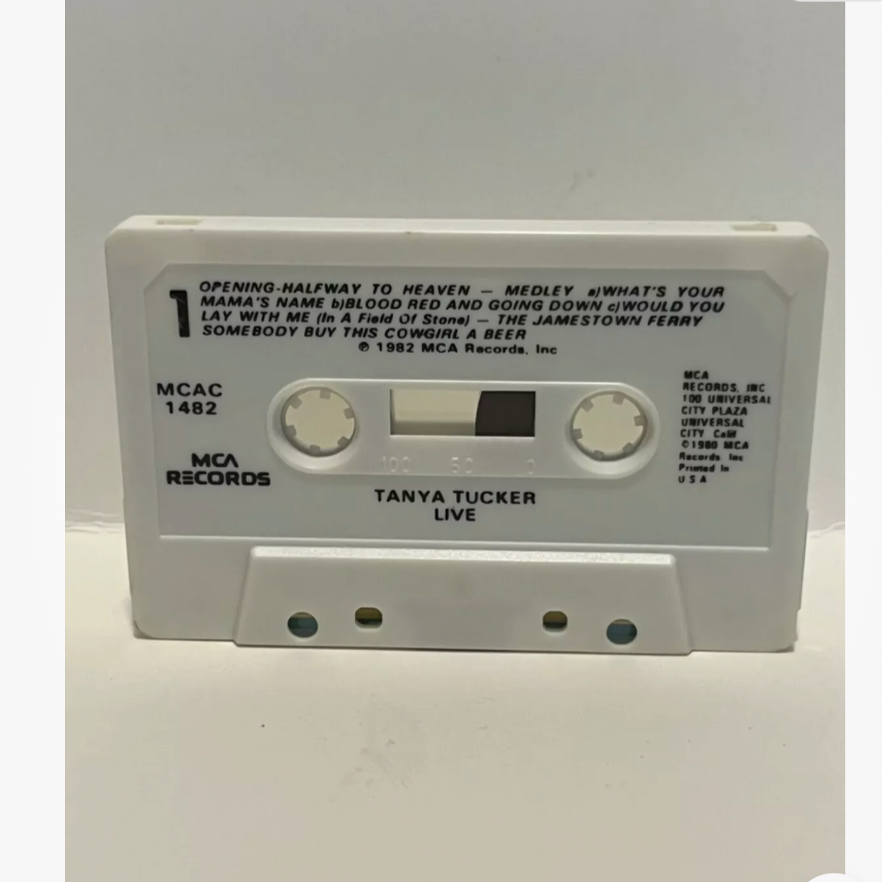 Tanya Tucker Live Cassette Tape 1982