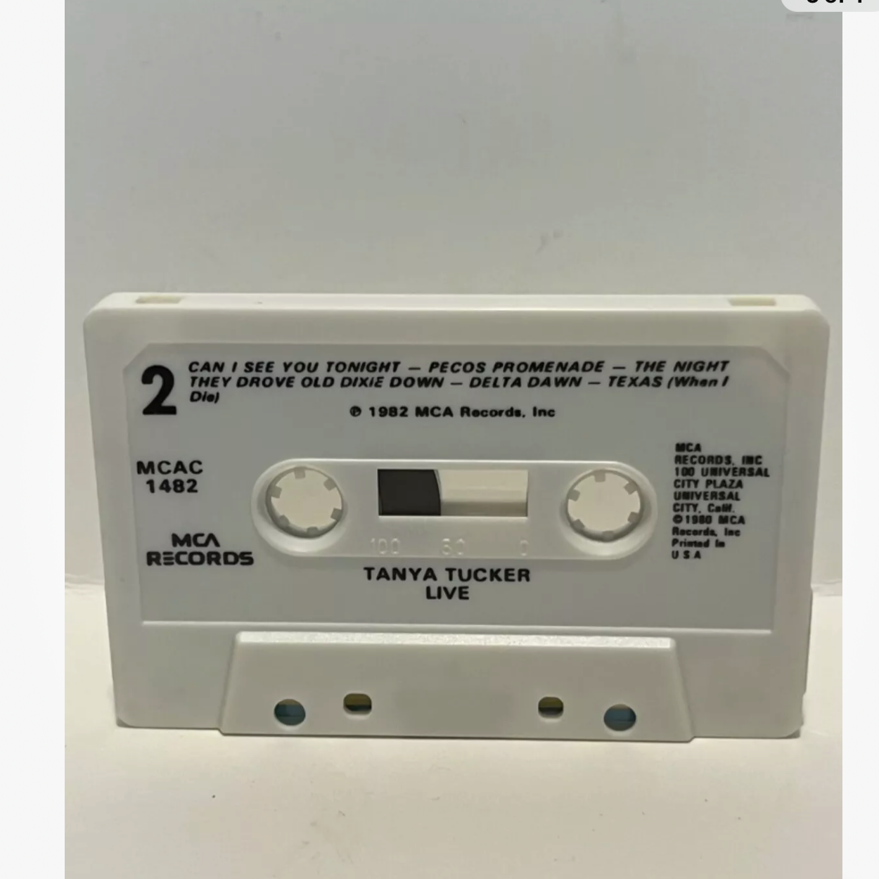 Tanya Tucker Live Cassette Tape 1982